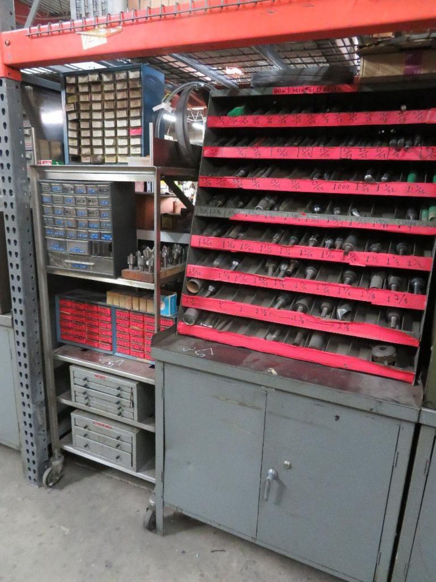 LOT: Steel Cabinets with Contents of Assorted Drill Bits, Punches, Countersinks, Taps, Hardware - Image 4 of 4