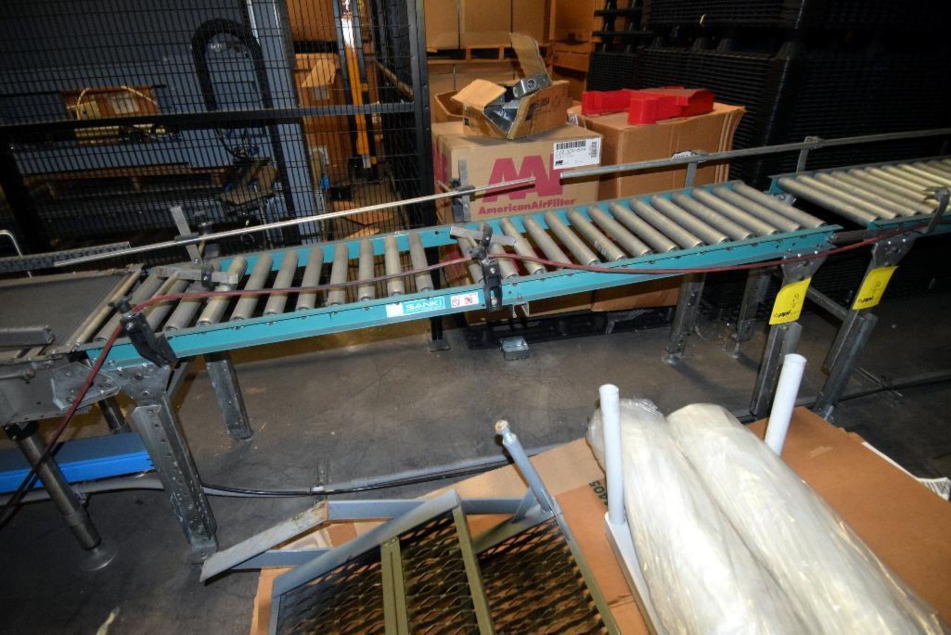 LOT: (4) Sections 16 in. Wide Roller Conveyor, 17 ft. (est.) Overall Length with (1) Turn - Image 3 of 3