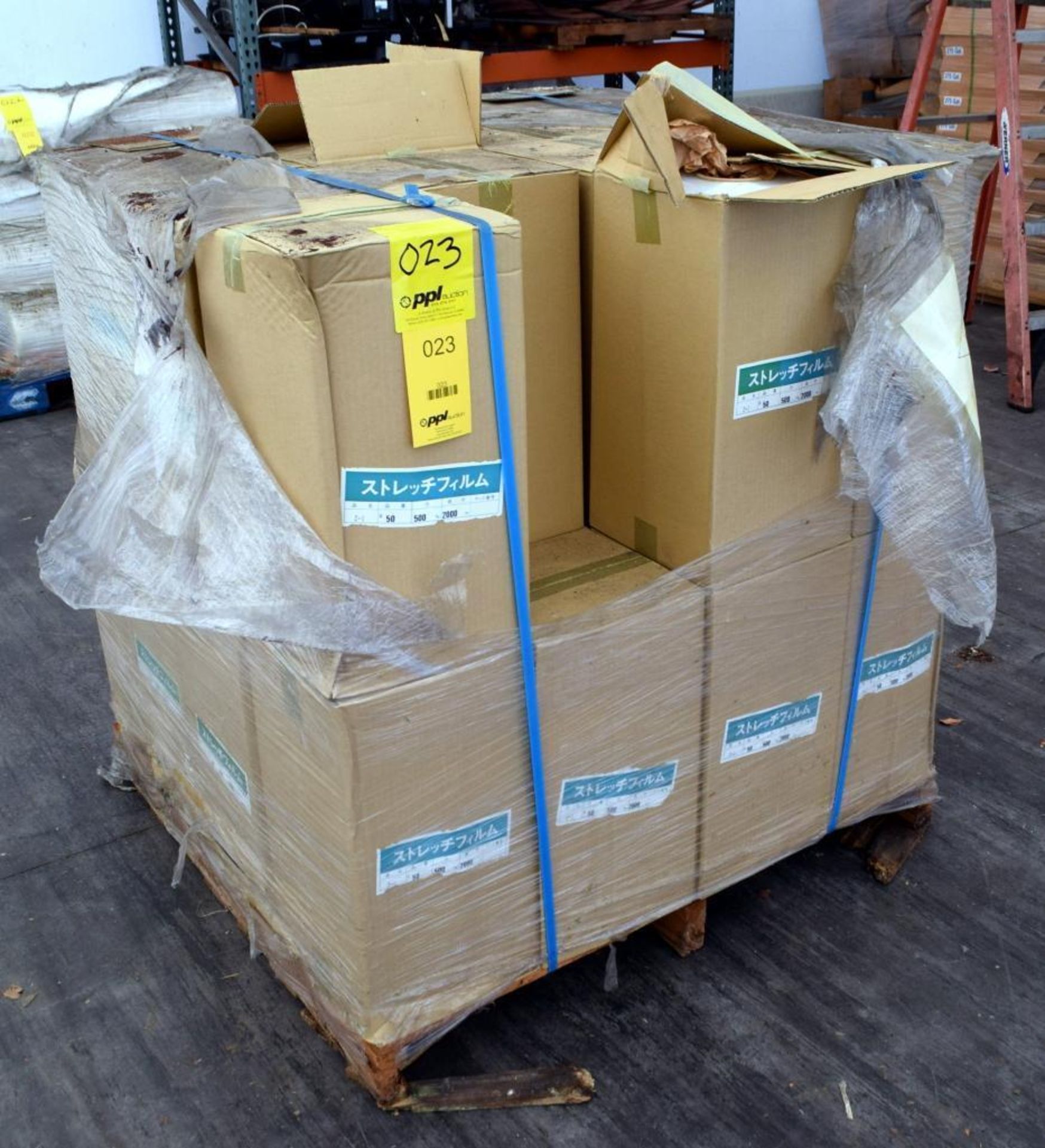 LOT: (31) Boxes of 500mm Clear Plastic Rolls, 2000m (est.)
