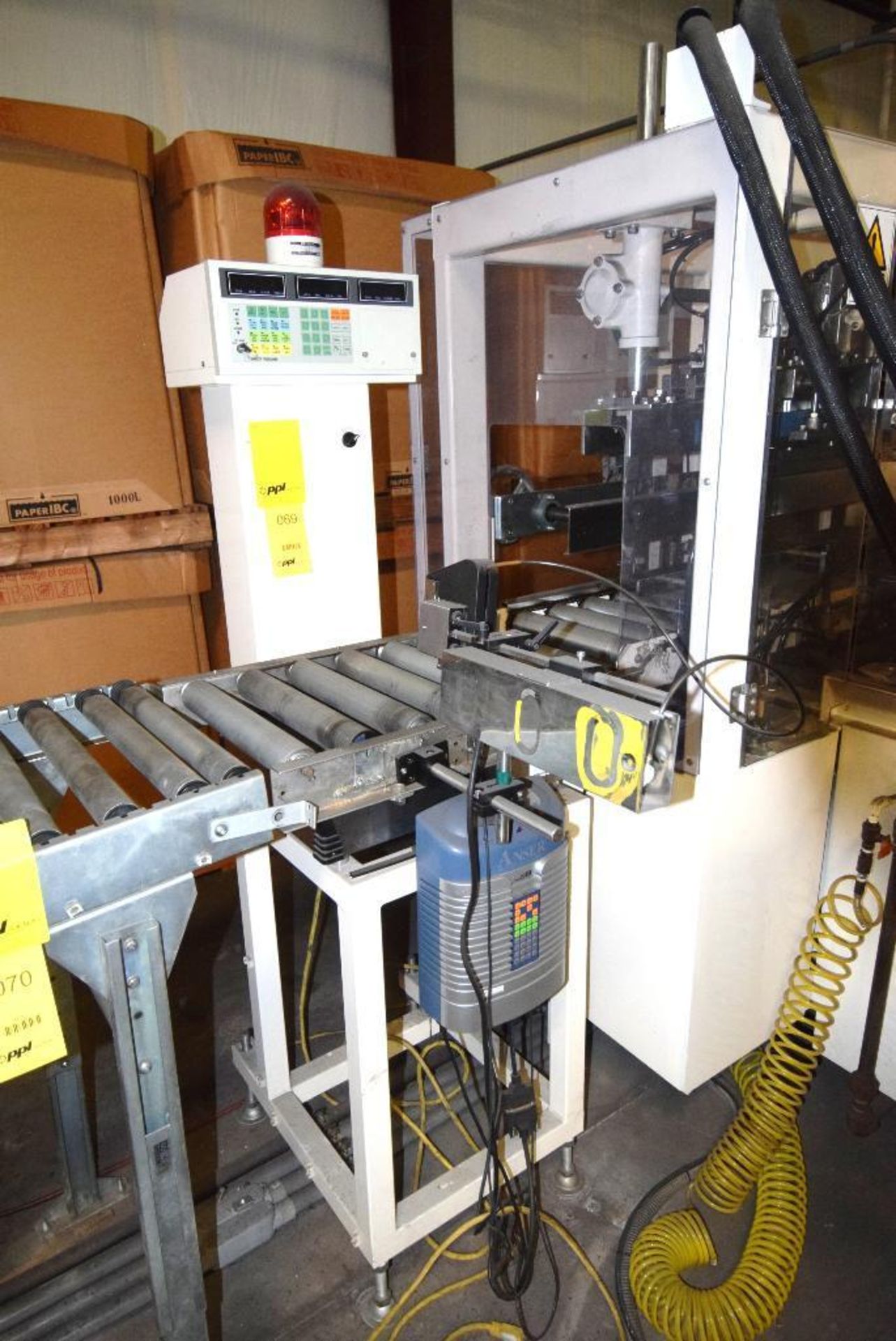 LOT: Asano Check Weigher Series WIC-8161, S/N 11300068 (2003), includes Anser 620 Inkjet Printer