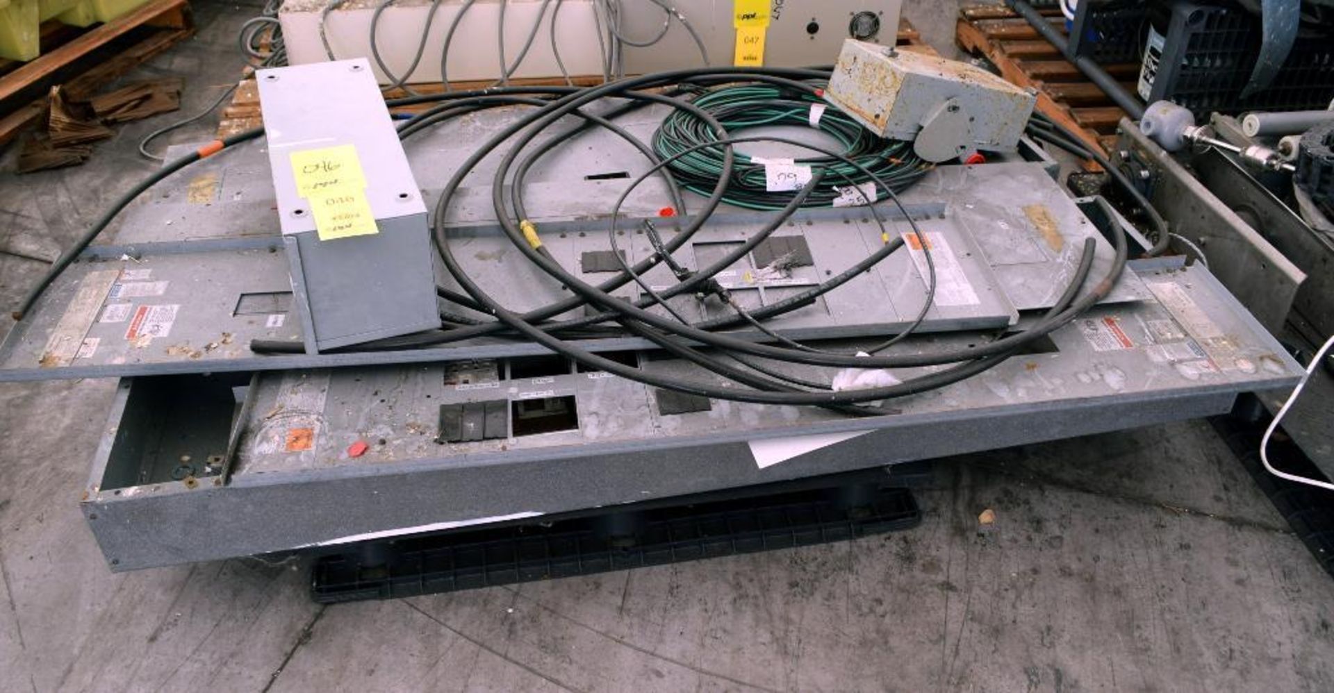 LOT: Assorted Electrical Breaker Panels & Wire