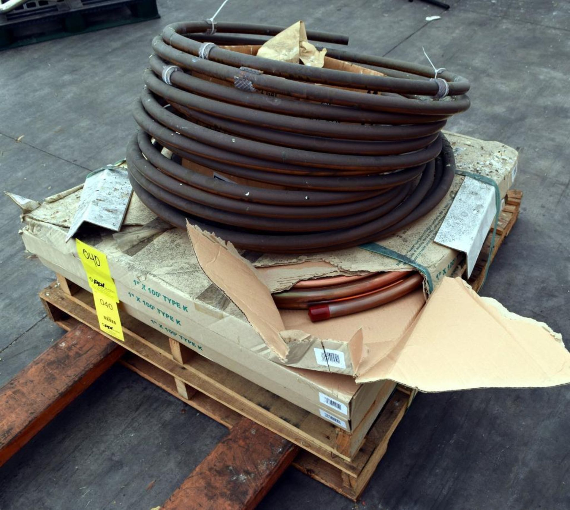 LOT: Approx. 300 ft. of 1 in. Type K Copper Tubing