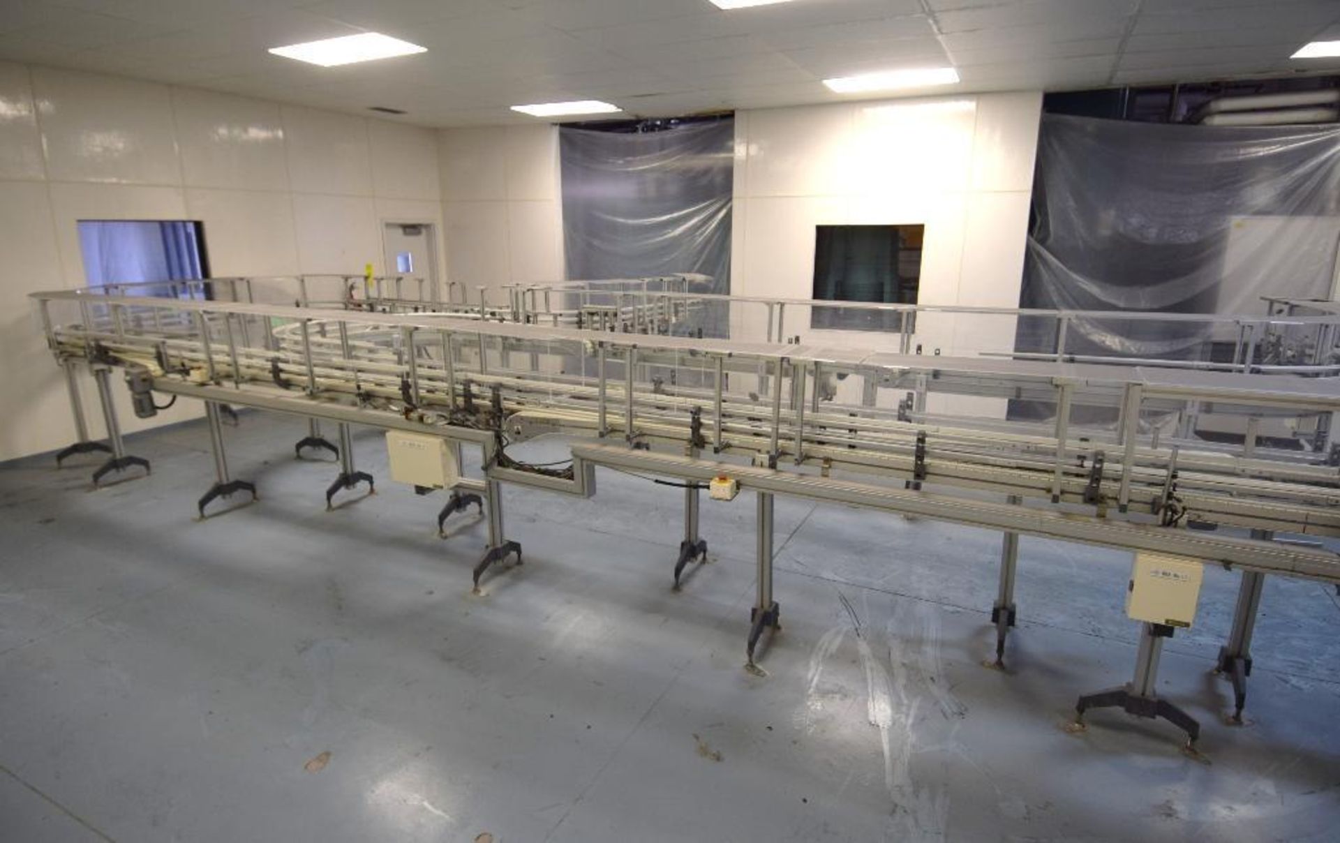 LOT: FlexLink 3-3/8 in. Wide Plastic Table Top Conveyor consisting of 125 ft. Long (est.) Sections, - Image 3 of 11