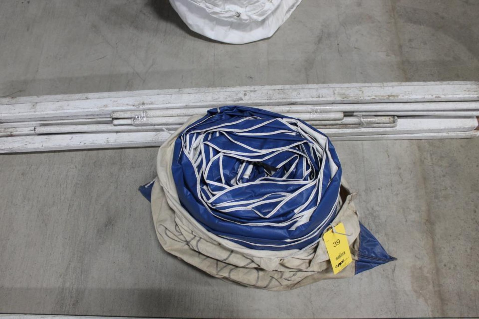 Anchor 20 ft. x 30 ft. Blue & White Striped Canopy (complete, no stakes)