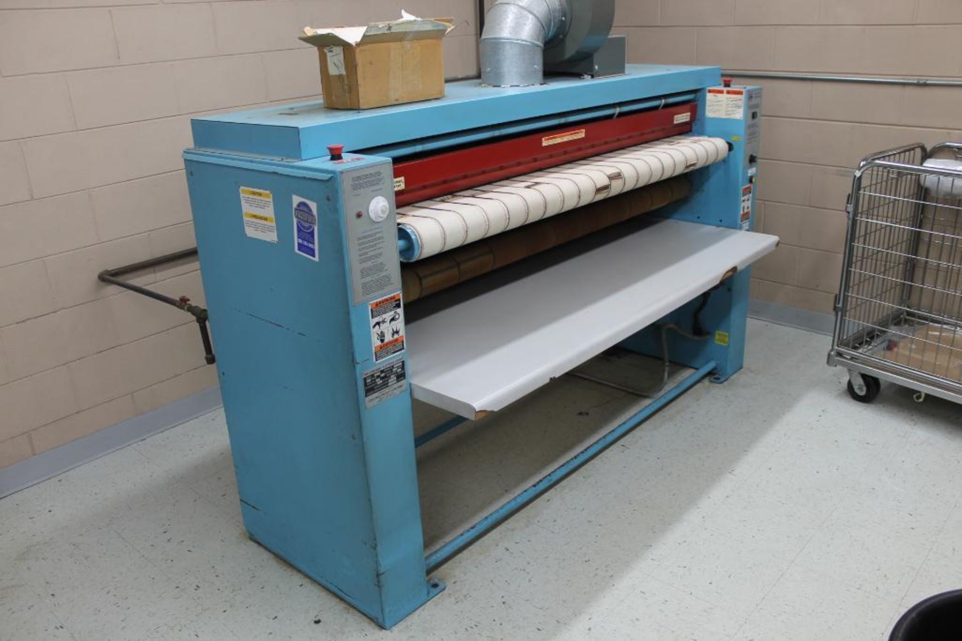 Chicago Flatwork Ironer (linen ironer) Model GA-EX, S/N 45942, 120V, 4A, Gas Burning Unit, Operates