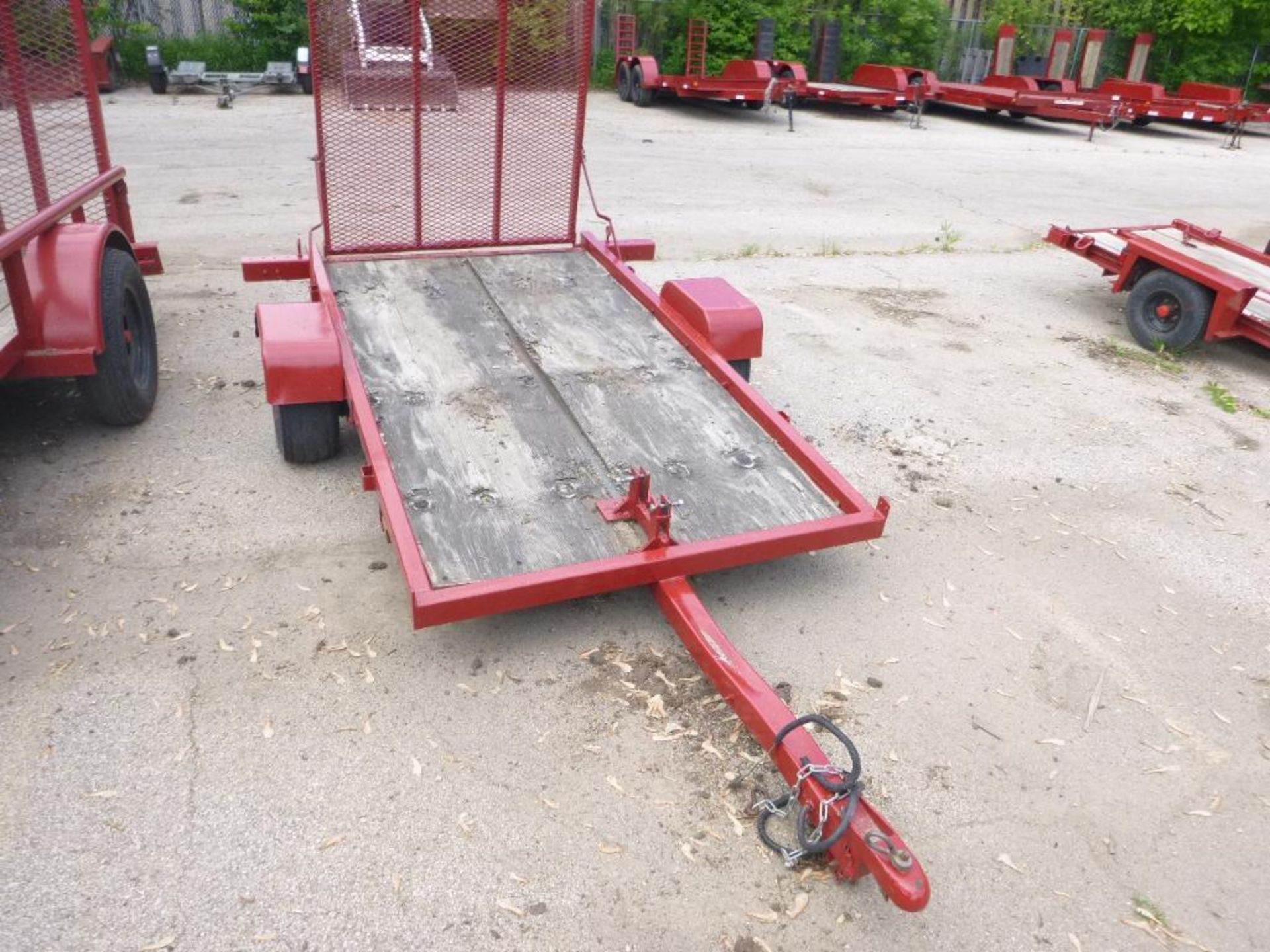 Trailer, 8 ft. x 4 ft. Deck, Drop Down Ramp, Accomidates Stump Grinder 20 H