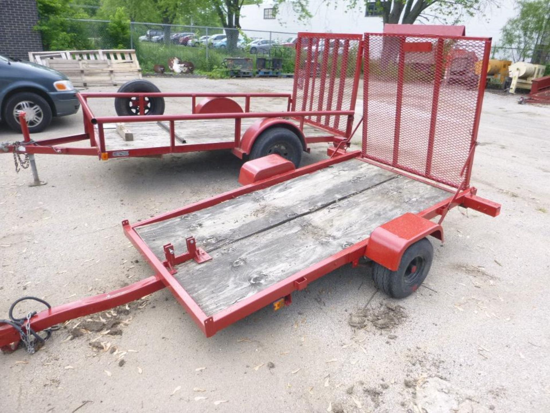 Trailer, 8 ft. x 4 ft. Deck, Drop Down Ramp, Accomidates Stump Grinder 20 H - Image 3 of 8