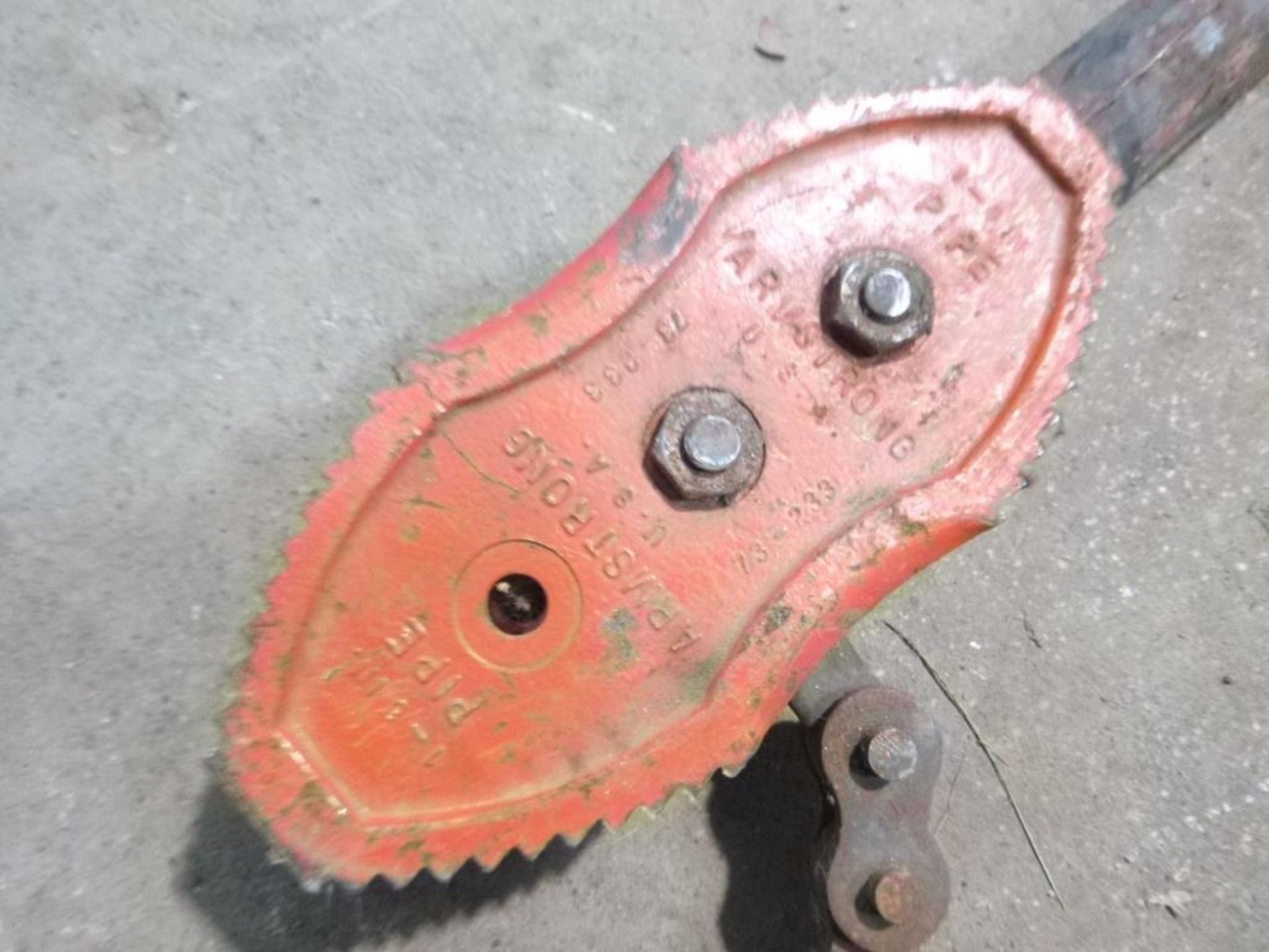 LOT: Wrench, Pipe Chain 6 in., Reed Manuf. #WA48; Wrench, Pipe Chain 6 in., Record 233 1/2; Wrench, - Bild 8 aus 8