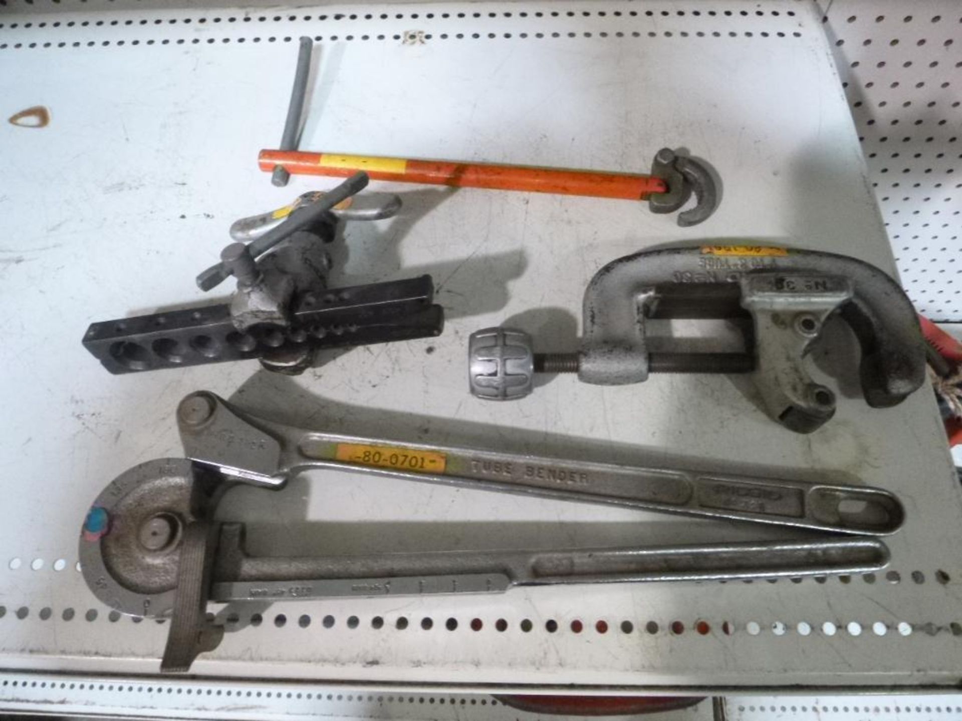 LOT: Flaring Tool, 1/8 - 3/4; Cutter, Tubing 1 in. - 3 in., Ridgid No. 30, Basin Wrench, Flaring Too