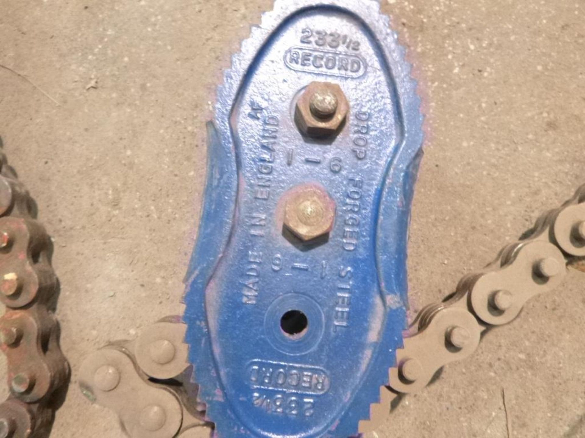 LOT: Wrench, Pipe Chain 6 in., Reed Manuf. #WA48; Wrench, Pipe Chain 6 in., Record 233 1/2; Wrench, - Bild 6 aus 8