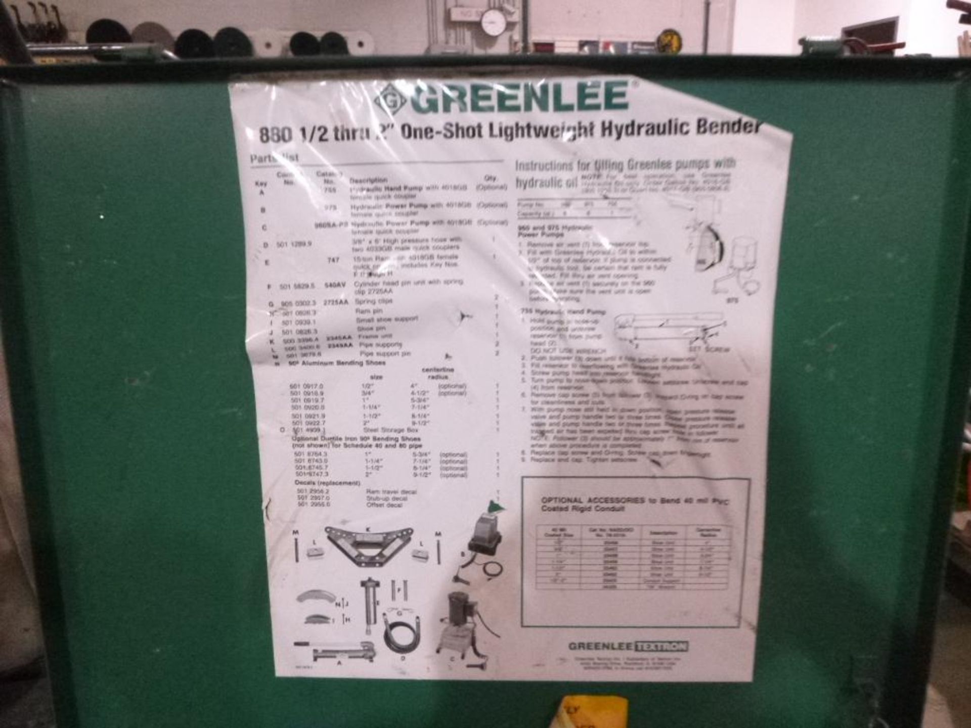 Greenlee 830 Bender, Hyd. Rid. 1/2 in. thru, , Rigid Pipe Only-IPS - Bild 3 aus 10