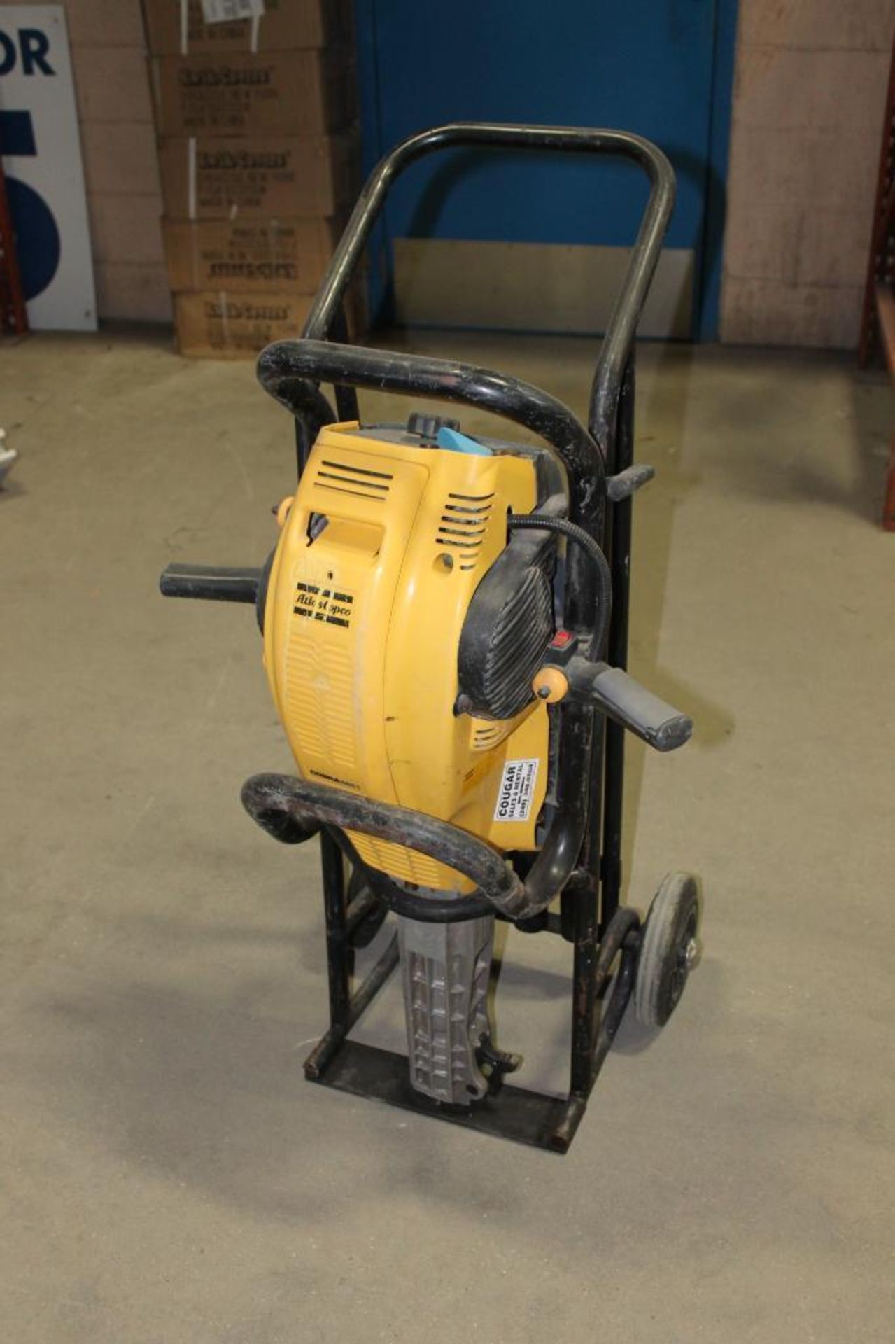 Atlas Copco Gas Power Stake Driver with Dolly