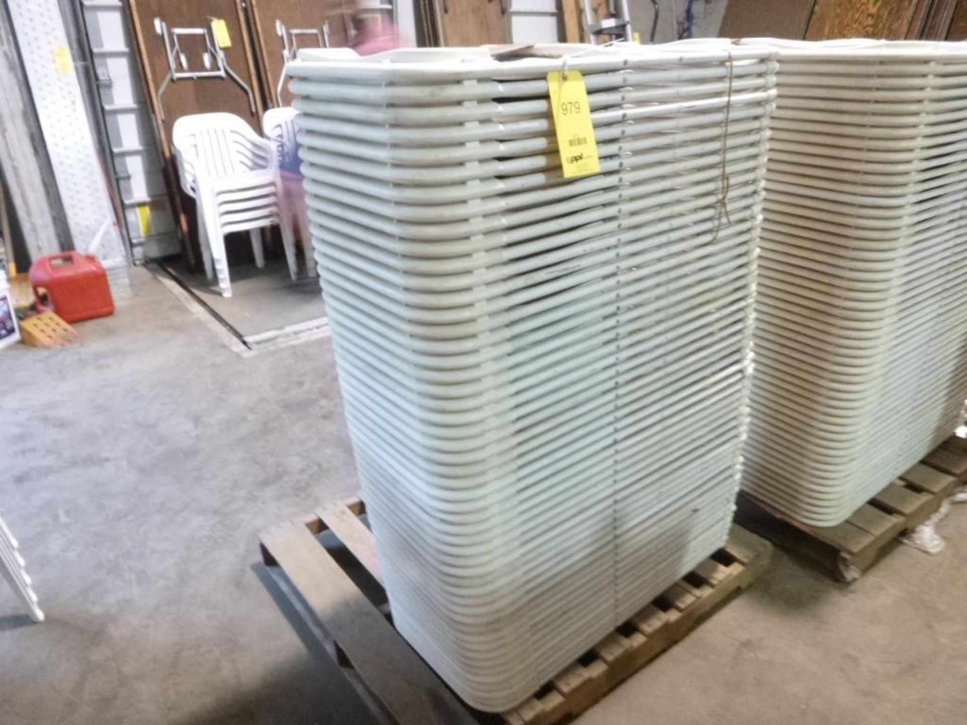 LOT: (50) Folding Chairs, White