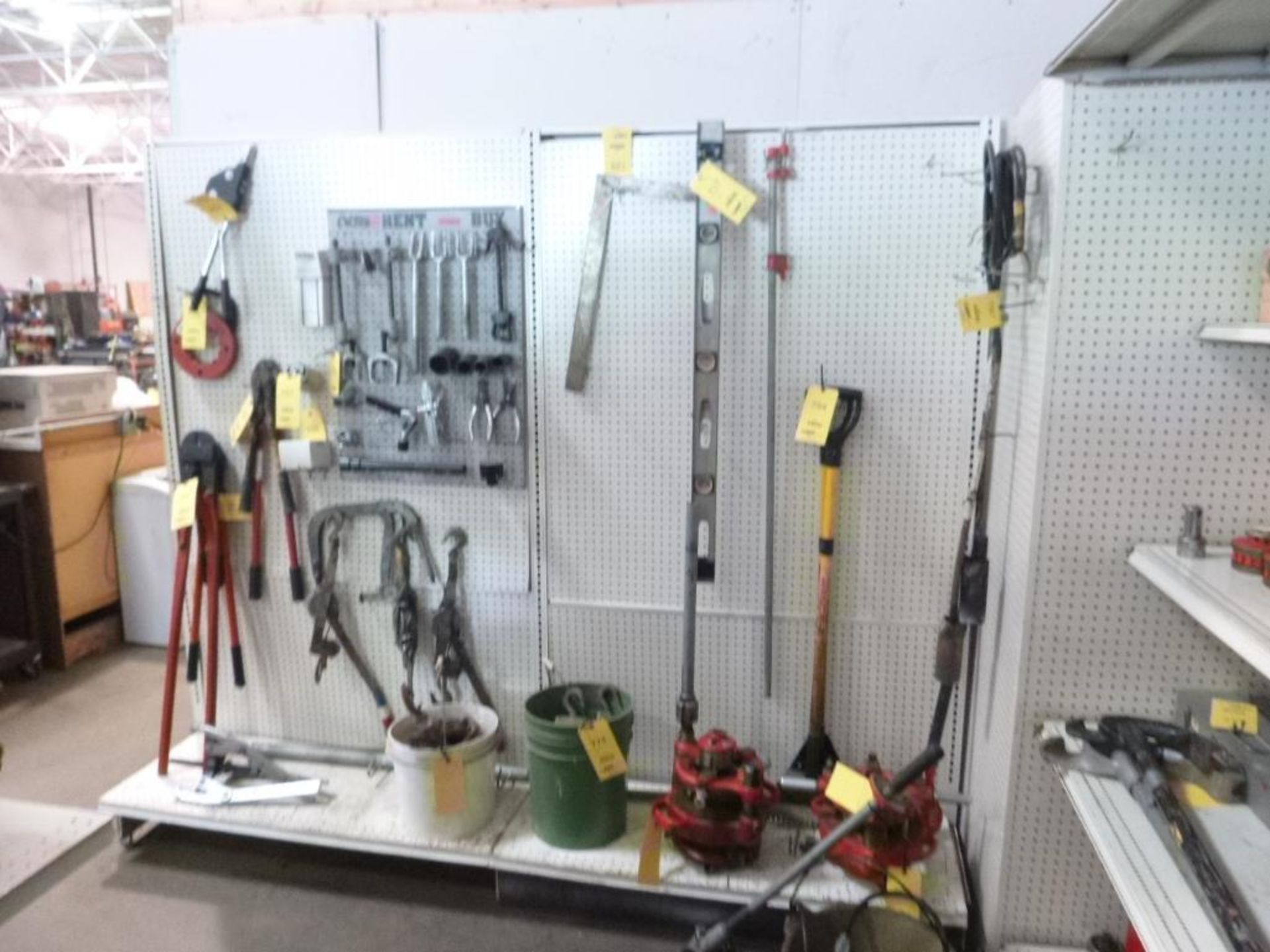 LOT: Pegboard Shelving, (11) 4 ft. Sections,, Corner Piece, (1) 3 ft. Steel Unit - Image 7 of 7