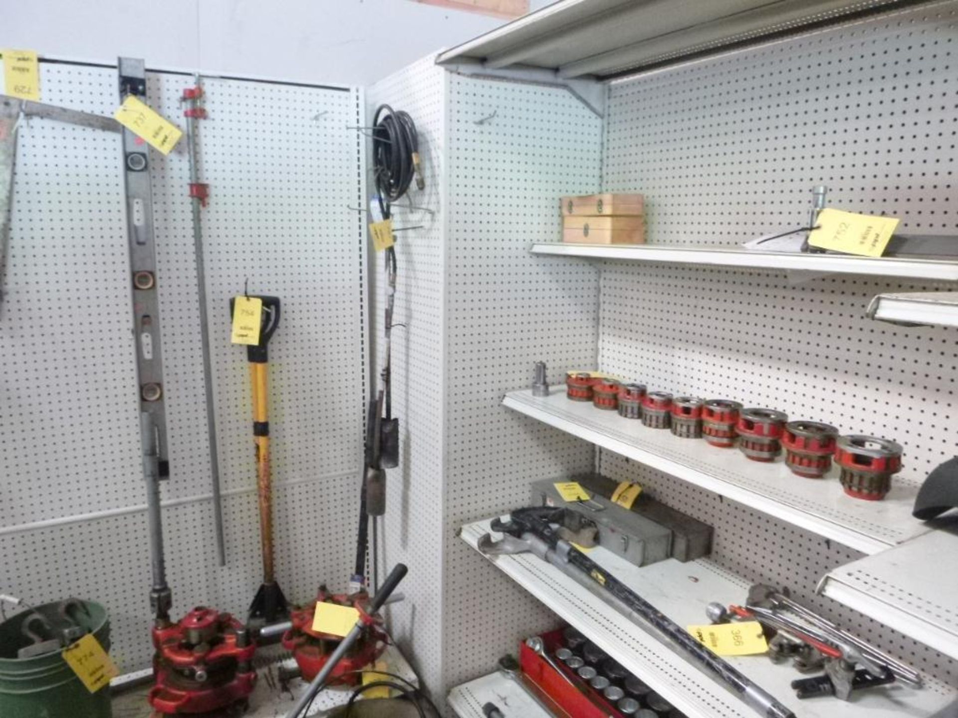 LOT: Pegboard Shelving, (11) 4 ft. Sections,, Corner Piece, (1) 3 ft. Steel Unit - Image 6 of 7