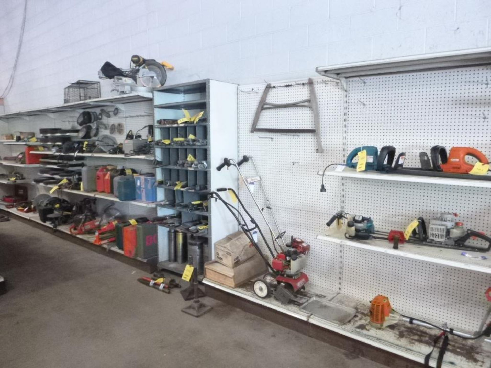 LOT: Pegboard Shelving, (11) 4 ft. Sections,, Corner Piece, (1) 3 ft. Steel Unit - Image 3 of 7