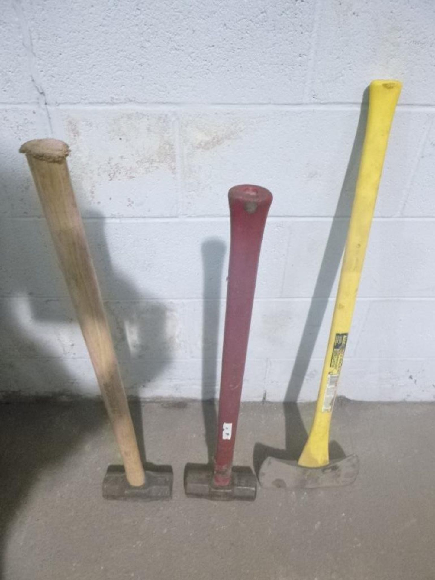 LOT: (2) Sledge Hammer, (1) Axe