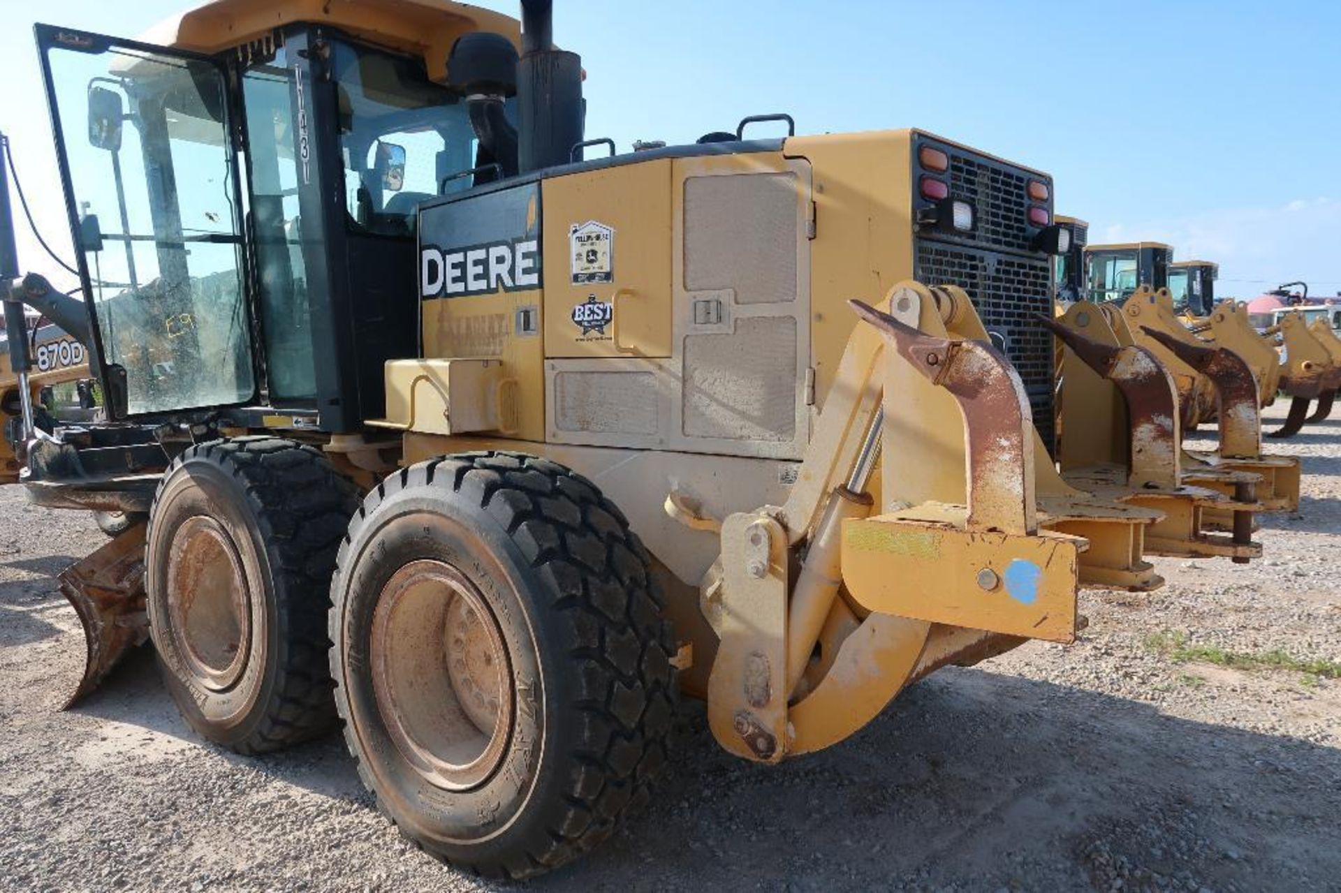 2007 John Deere Motor Grader Model 870D, S/N DW870DX611431, with Ripper (10,340 hours indicated) - Image 7 of 8