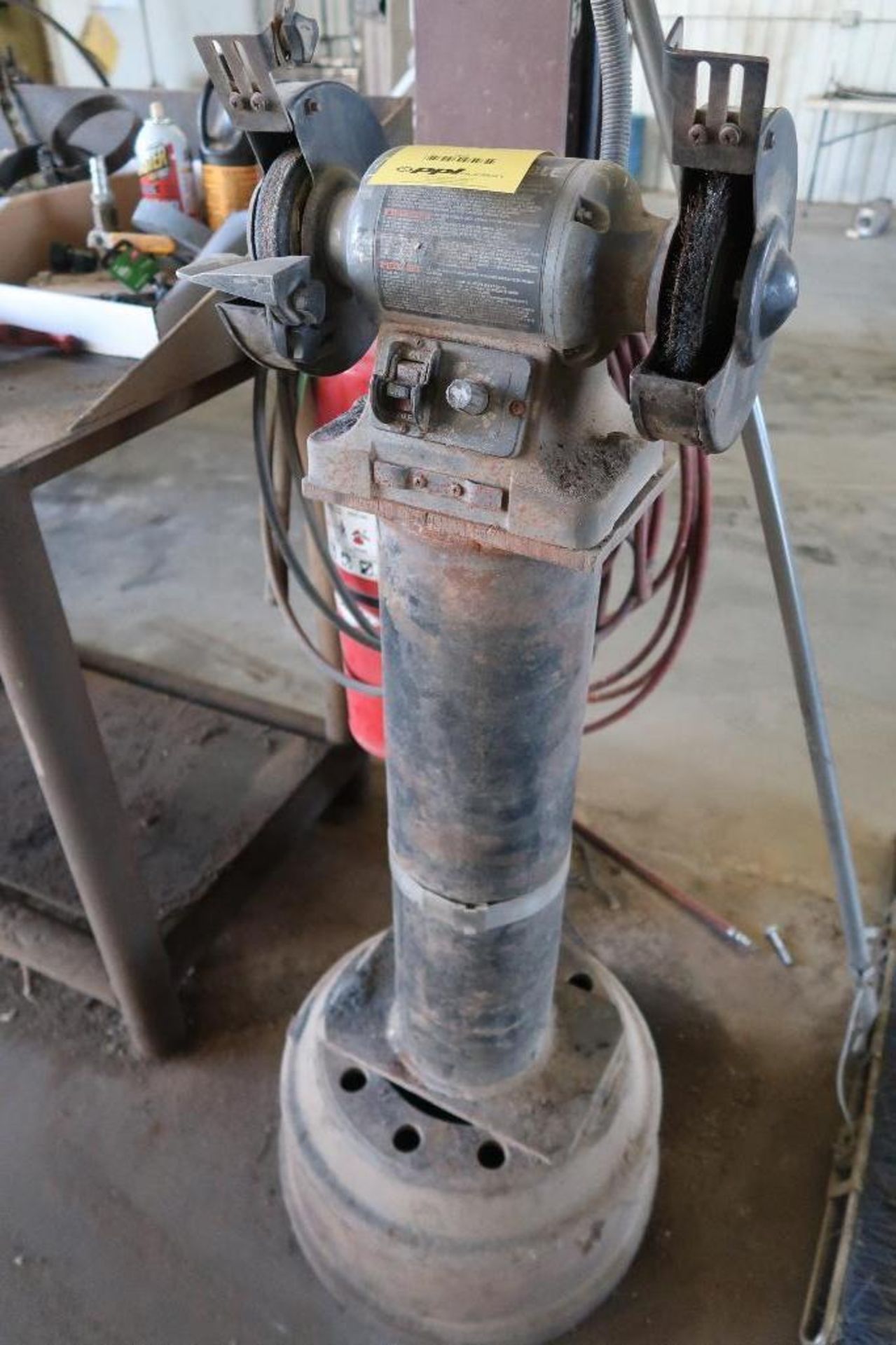 Porter Cable 6 in. Double End Grinder on Pedestal