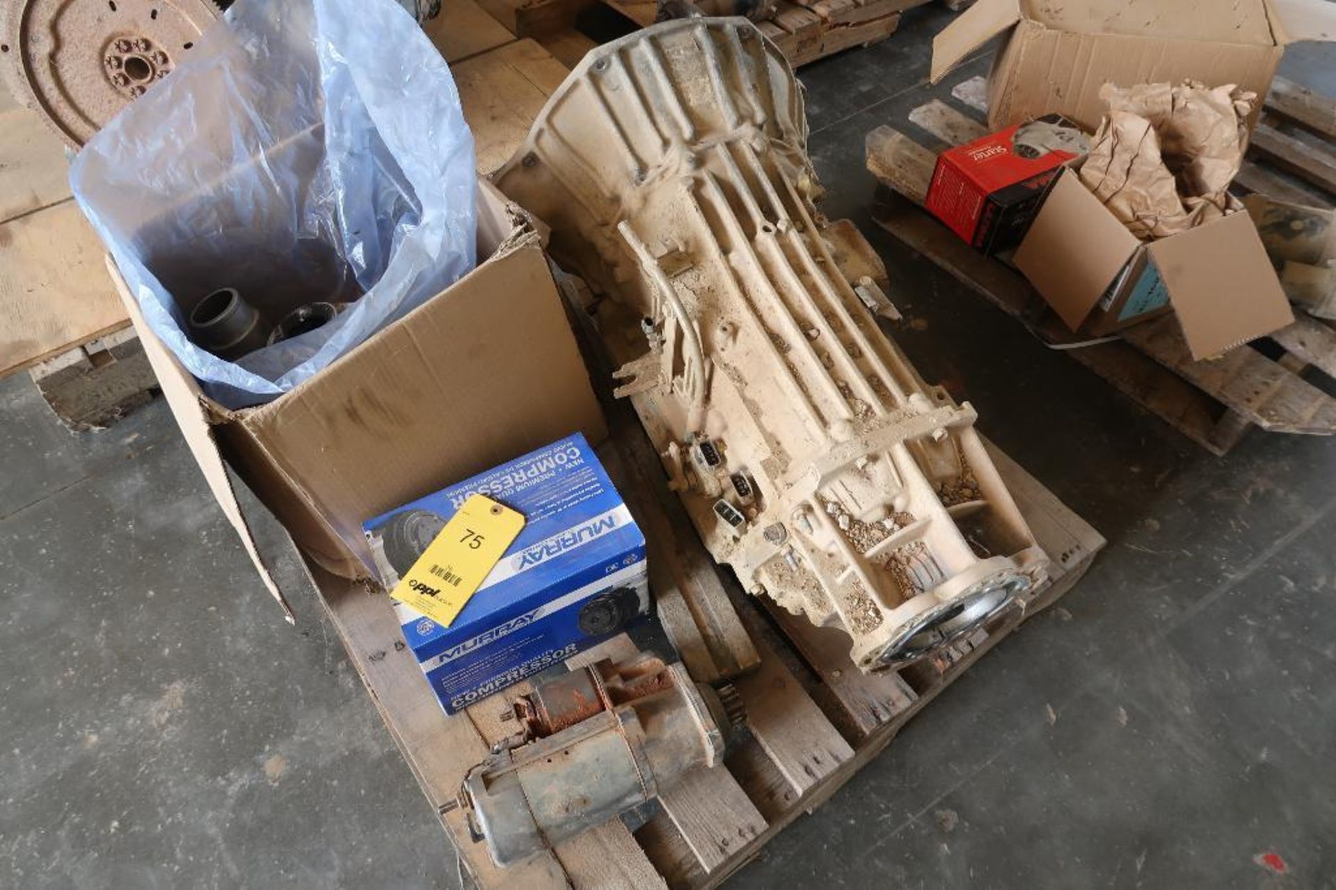 LOT: Assorted Truck Cores, Starters, Alternators, Transmission, Engine, etc. on (4) Pallets - Image 2 of 4