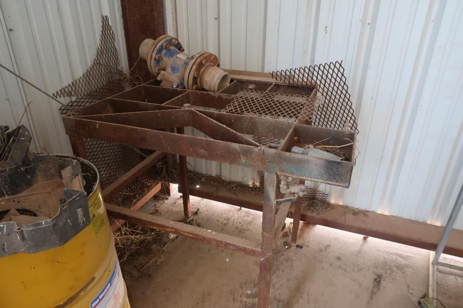 LOT: Steel Table, Cores, Steel, Hoist Bumpers, Kerosene Heater on (3) Pallets - Image 3 of 5