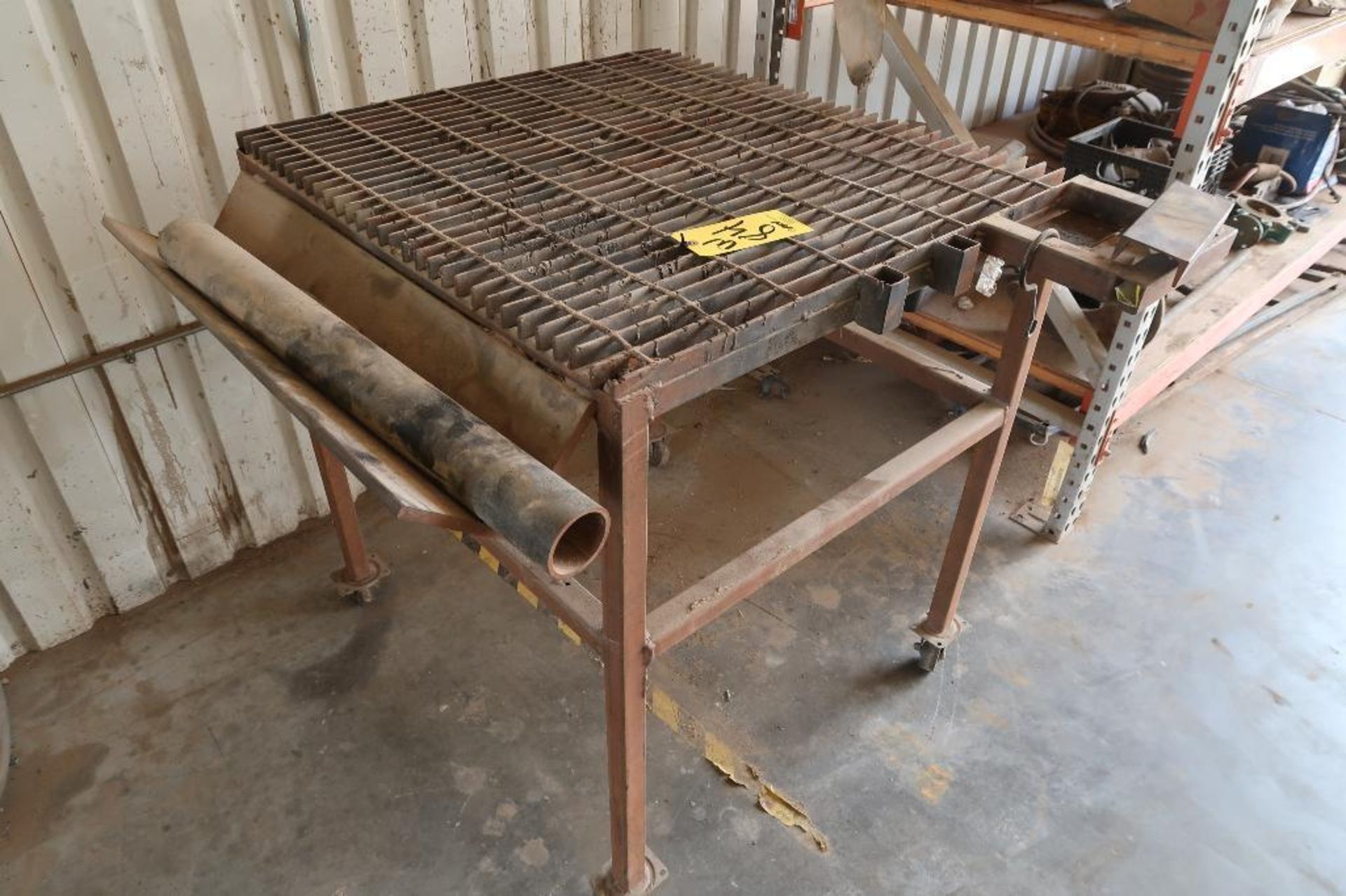 LOT: (2) Grated Steel Welding Tables - Image 2 of 2