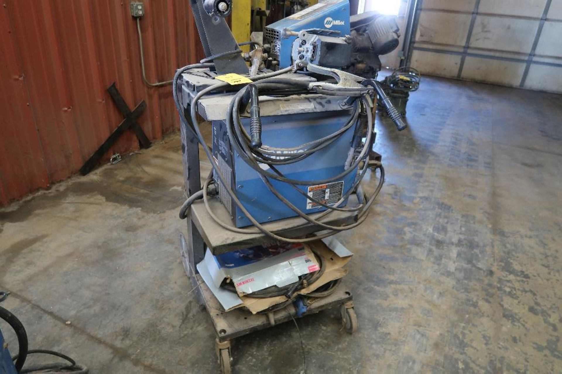 Miller CC/CV Power Supply Model XMT 350, Miller 70 Series Wire Feed on Cart, with Stinger, Gun, Grou - Image 3 of 3