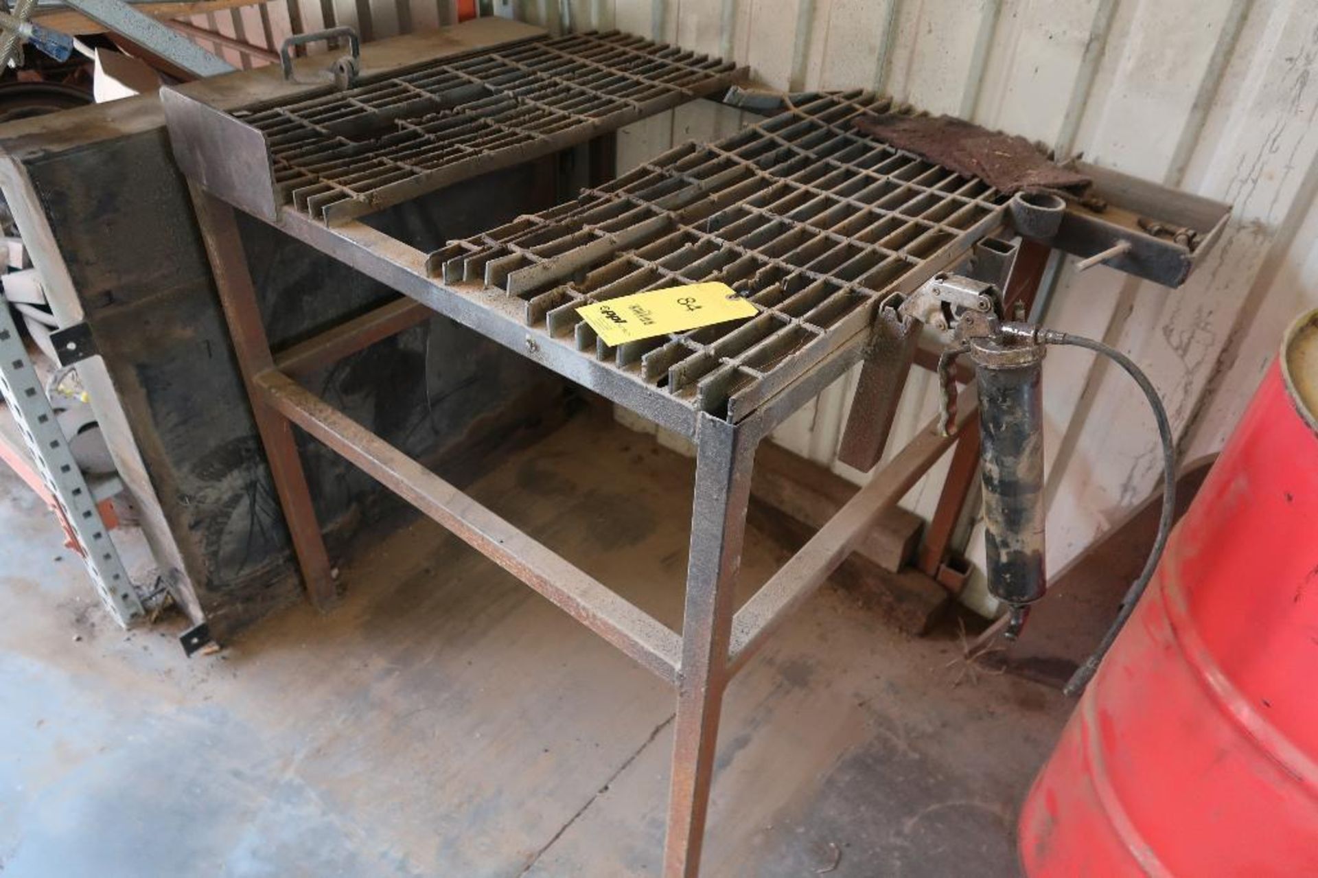 LOT: (2) Grated Steel Welding Tables