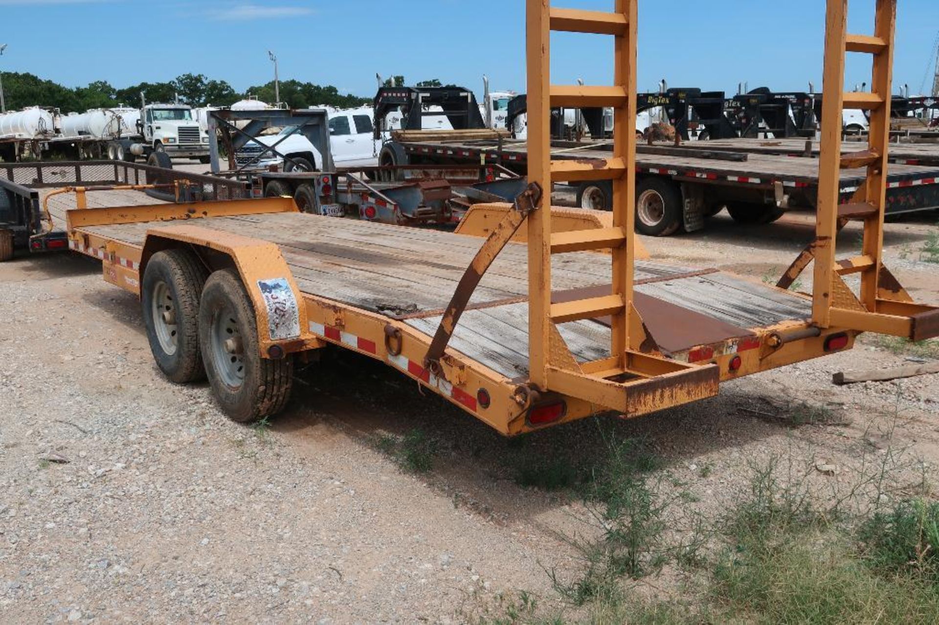 2001 Friesen 83 in. x 20 ft. Equipment Trailer, VIN 4WFC2025C1011839, 14,000 lb. Capacity (#T122) - Image 2 of 2