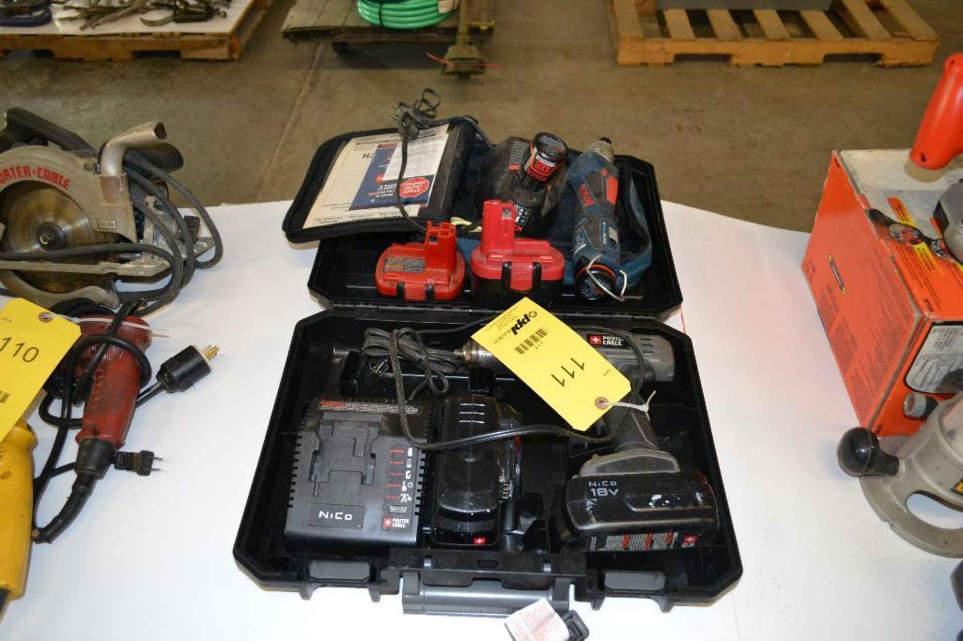 LOT: Assorted Cordless Power Tools including (3) Drills