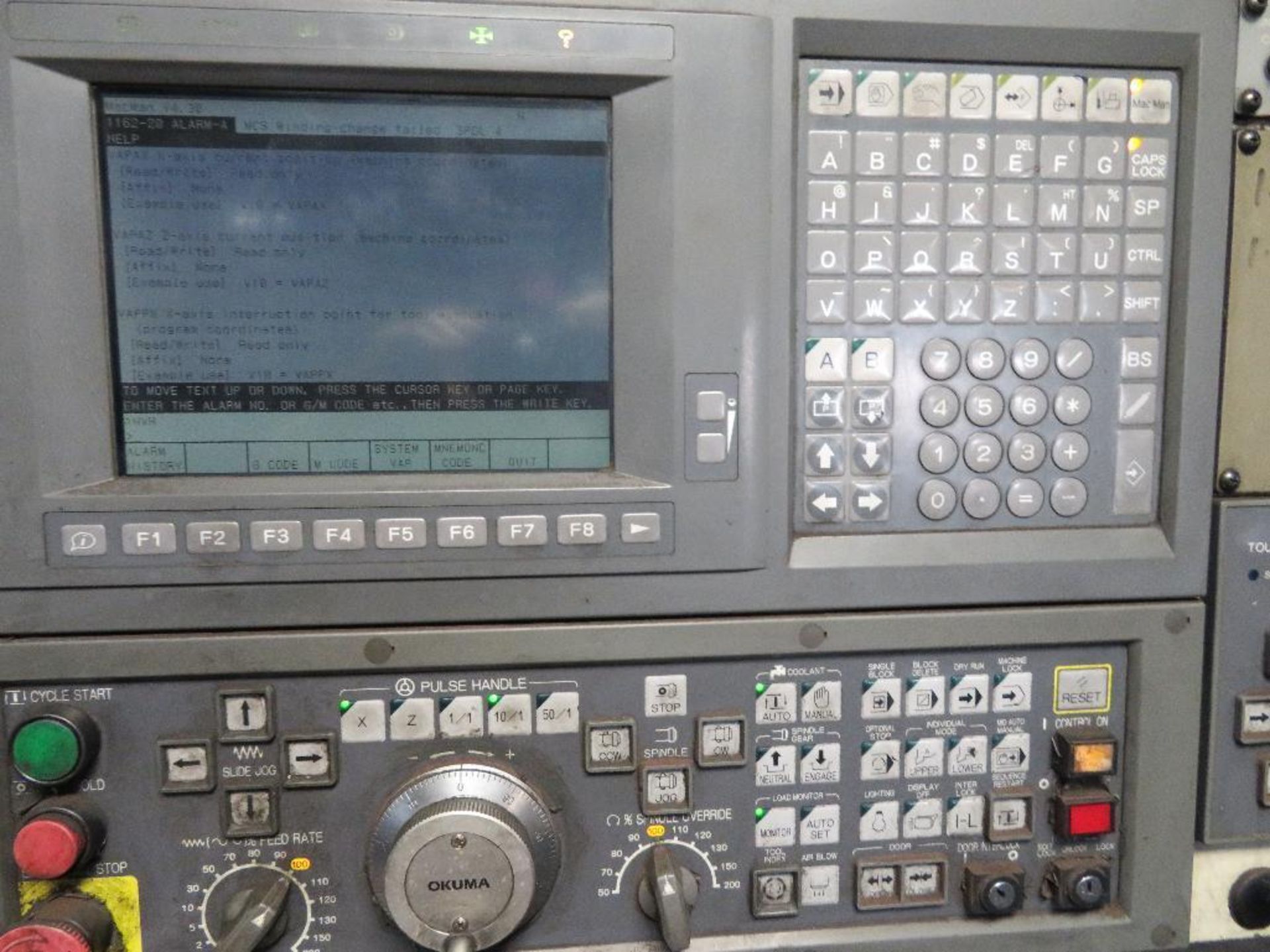 Okuma Crown L1420 CNC Lathe Model 769S, S/N 0345 (2001), Okuma OSP-U10L Control, 15 in. 3-Jaw Hydrau - Image 2 of 5