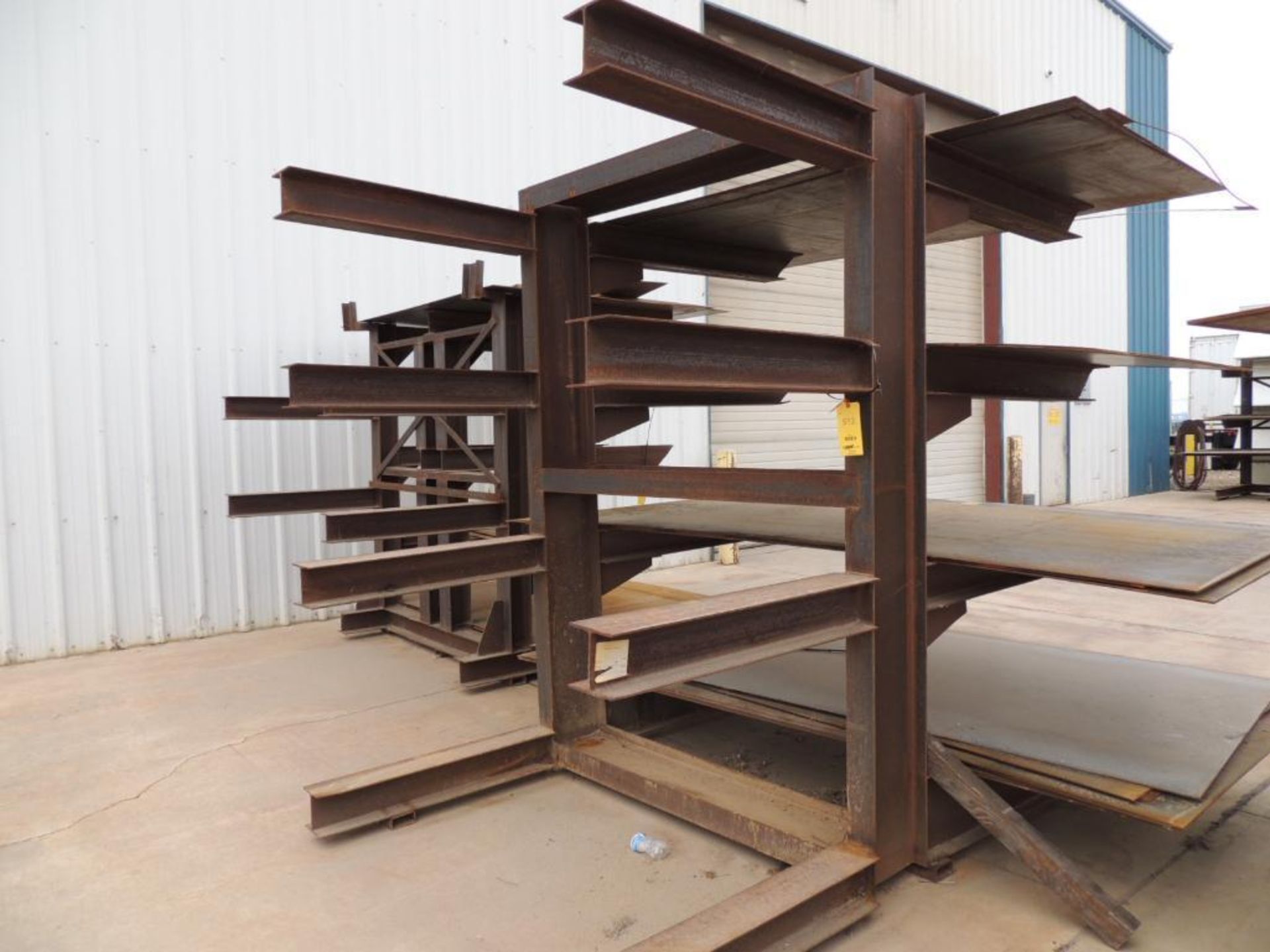 103 in. Wide x 4 ft. Deep x 12 ft. High Double-Leg Double-Side Fabricated I-Beam Material Stand (#15 - Image 2 of 2