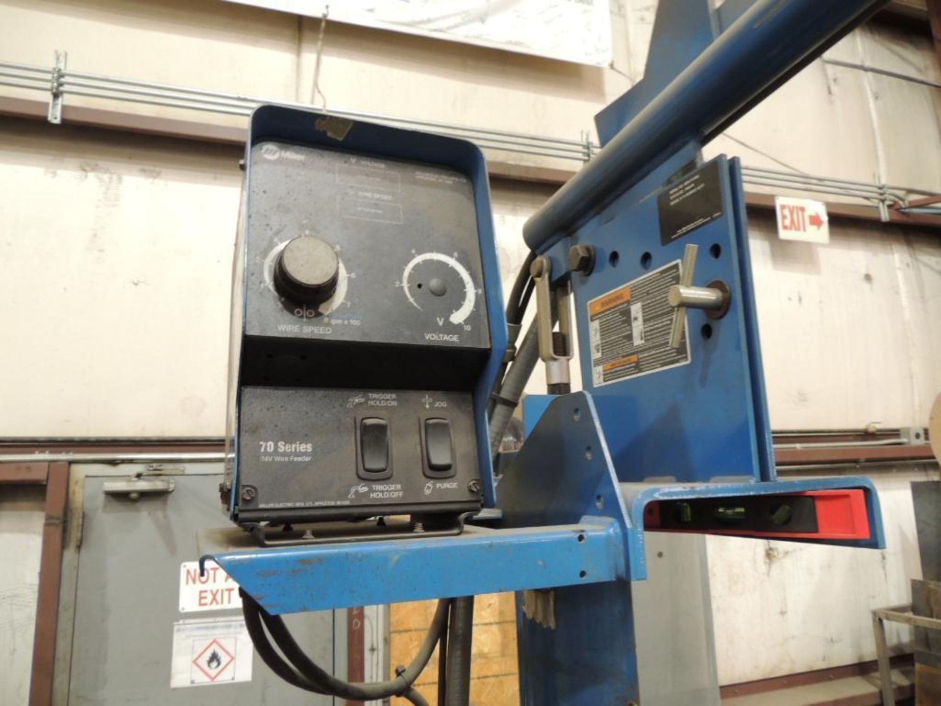 Miller Deltaweld 302 Welder, with Miller 70 Series Feeder & 12 ft. Boom - Image 2 of 3