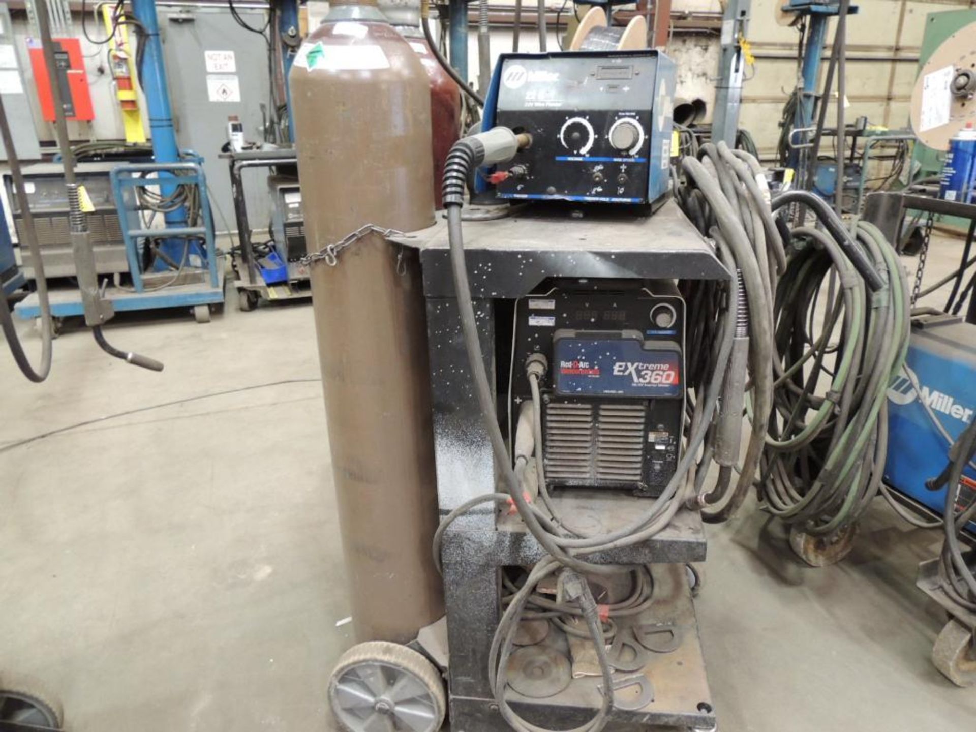 Red D Arc Extreme 360 Welder, with Miller 22A Series Feeder