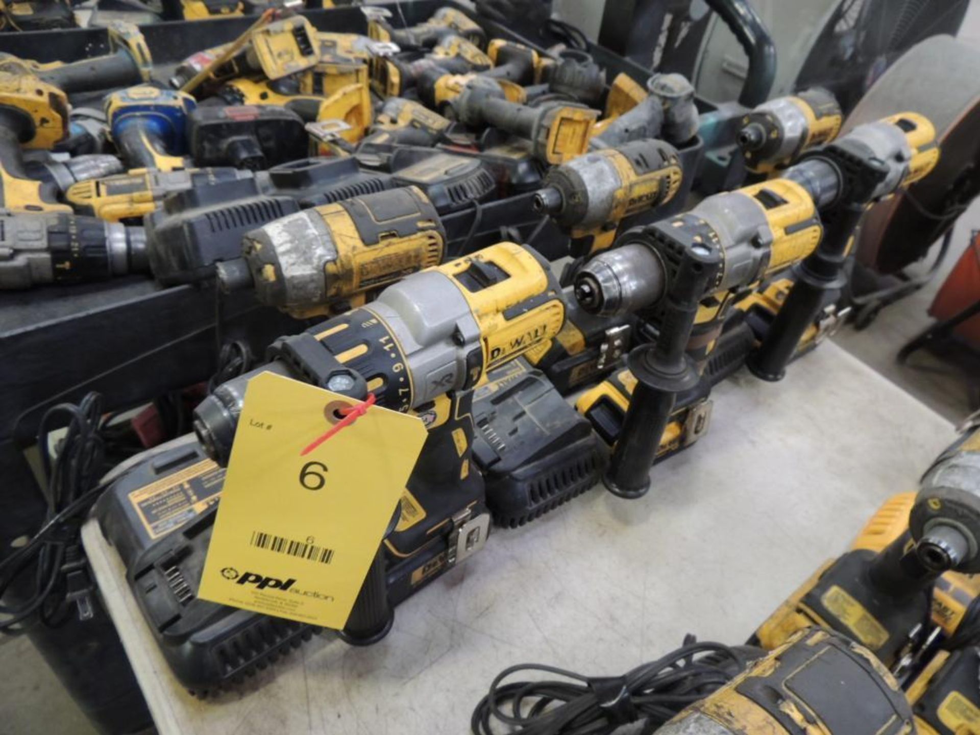 LOT: Dewalt 1/4 in. Impact, 1/2 in. Drill with (2) Batteries, Charger, 20 Volt