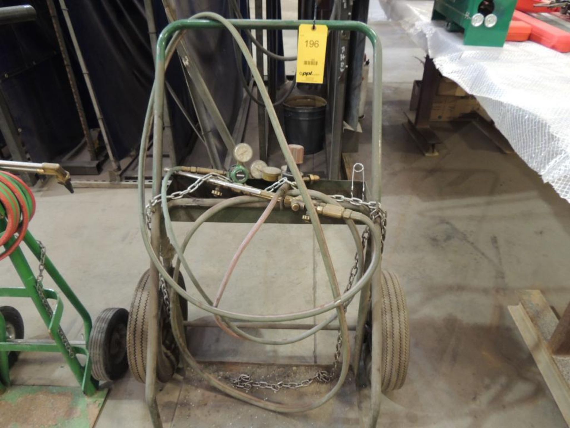 Oxy-Acetylene Torch Cart, with Hose & Regulators