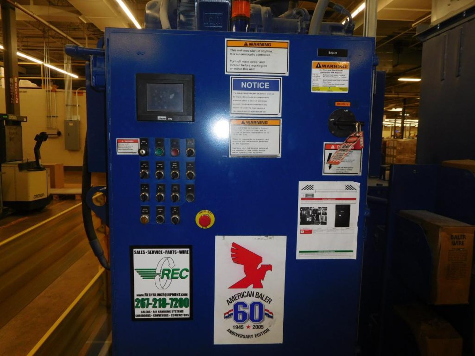 Ameri-Shred Dual Shredder System, S/N 199070.00 (2015, 2073 hours indicated) including: Pierce & Tea - Image 8 of 17