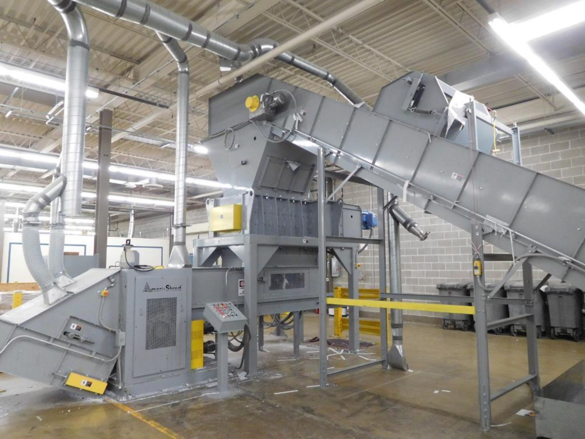 Ameri-Shred Dual Shredder System, S/N 199070.00 (2015, 2073 hours indicated) including: Pierce & Tea - Image 3 of 17