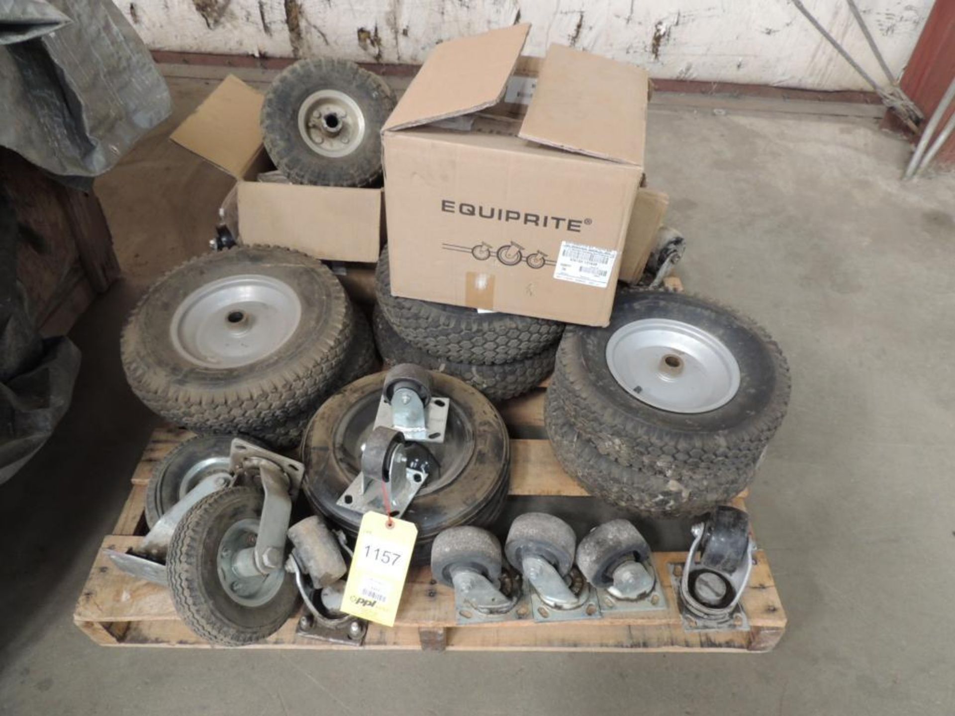 LOT: Assorted Casters, Pneumatic Tires & Hard Rubber Tires