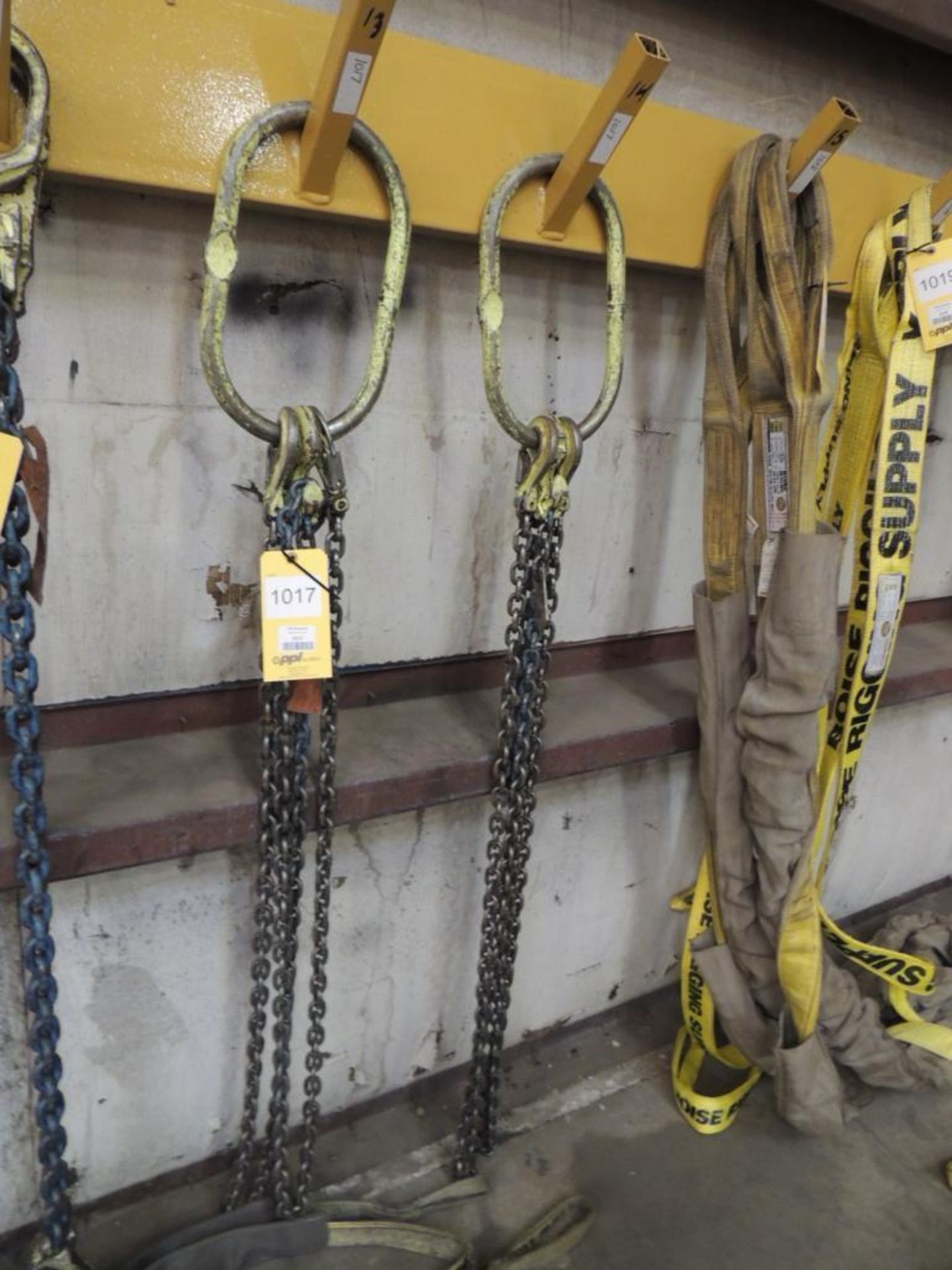 LOT: (2) 5/16 in. x 10 ft. Adjustable Double-Leg Lifting Chains, 9,900 lb. Capacity
