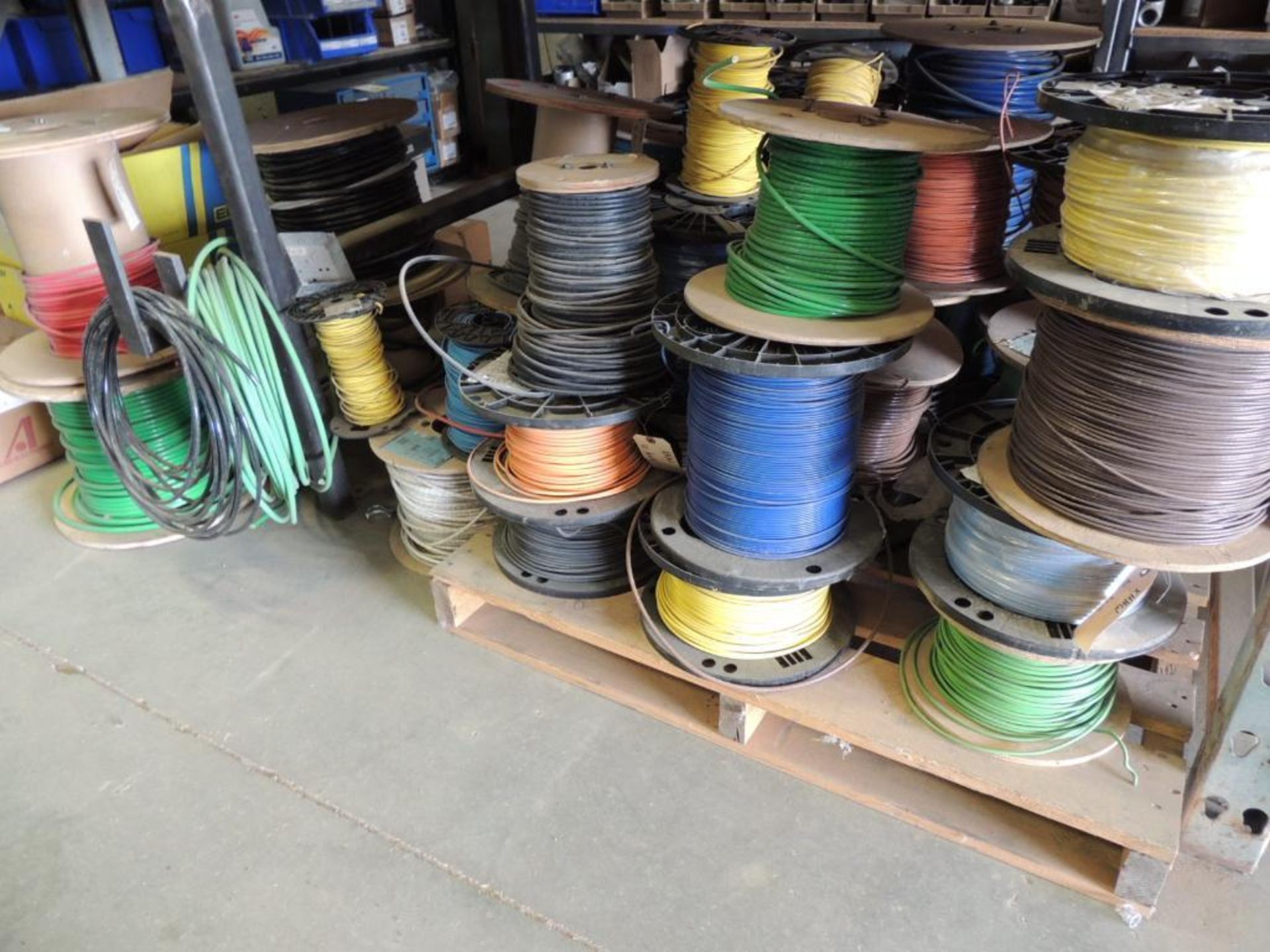 LOT: (52) Spools Assorted Wire - 12 ga., 10 ga., 8 ga., 6 ga., 4 ga.