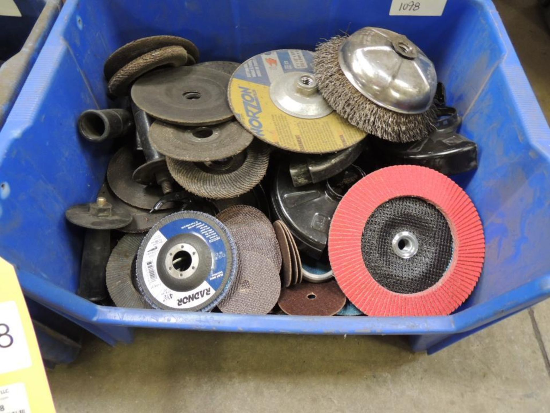 LOT: Assorted Grinding Discs, Cut-off Discs, Sanding Discs & Wire Wheels in Assorted Sizes