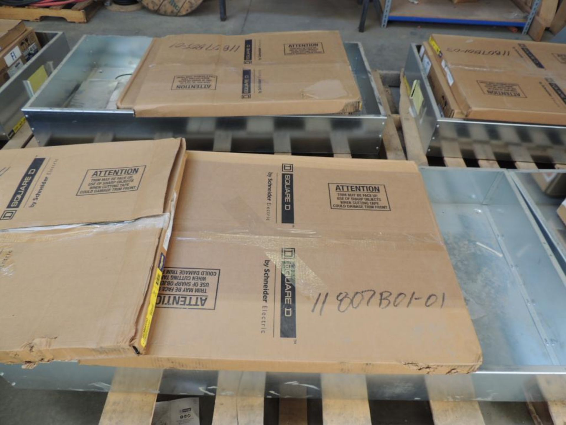 LOT: (6) Square D I-Line Panel Boards & Box with Cans, (5) 150 Breakers, (2) 60 Breakers - Image 2 of 3