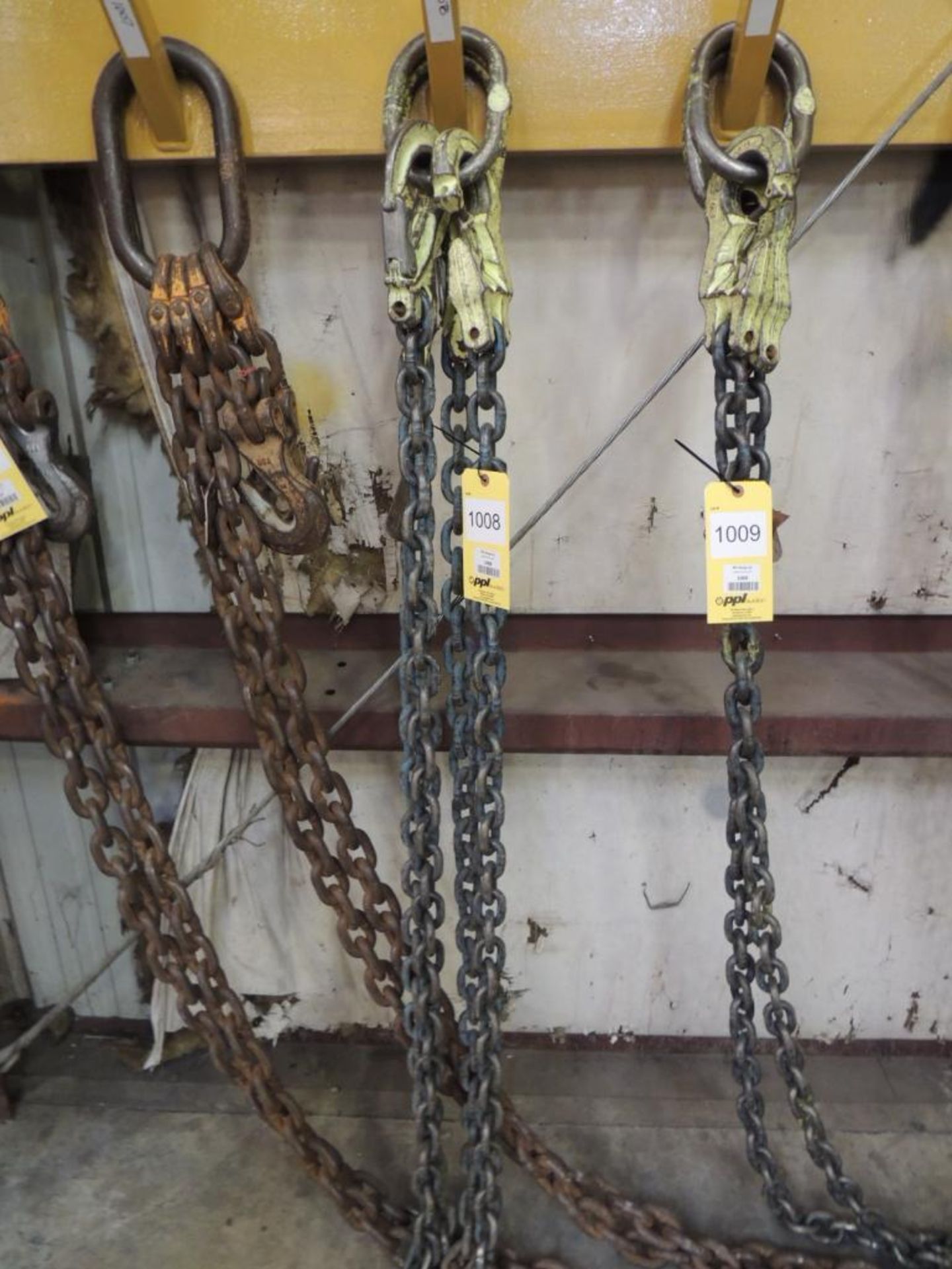 LOT: (2) 1/2 in. x 11 ft. 6 in. Adjustable Single-Leg Lifting Chains, 15,000 lb. Capacity