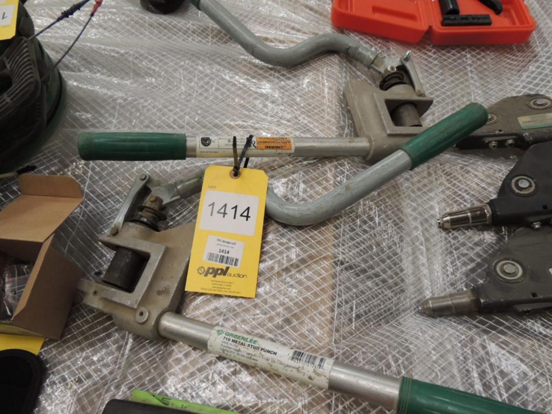 LOT: (2) Greenlee Stud Punches Model 710