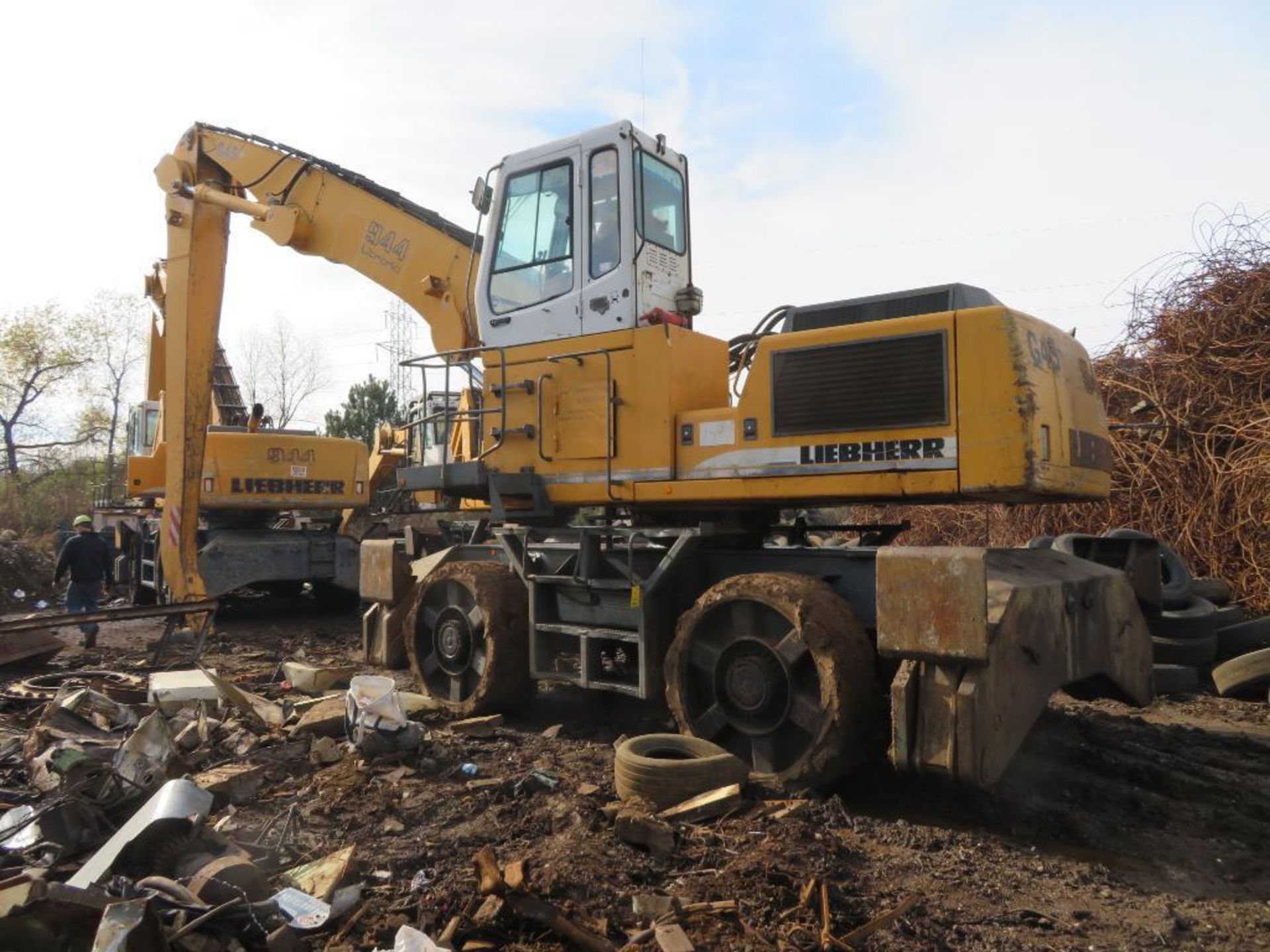 Liebherr Hydraulic Rubber Tire Mobile Material Handler Model Litronic A944B HD, S/N WLHZ0744HZK02283