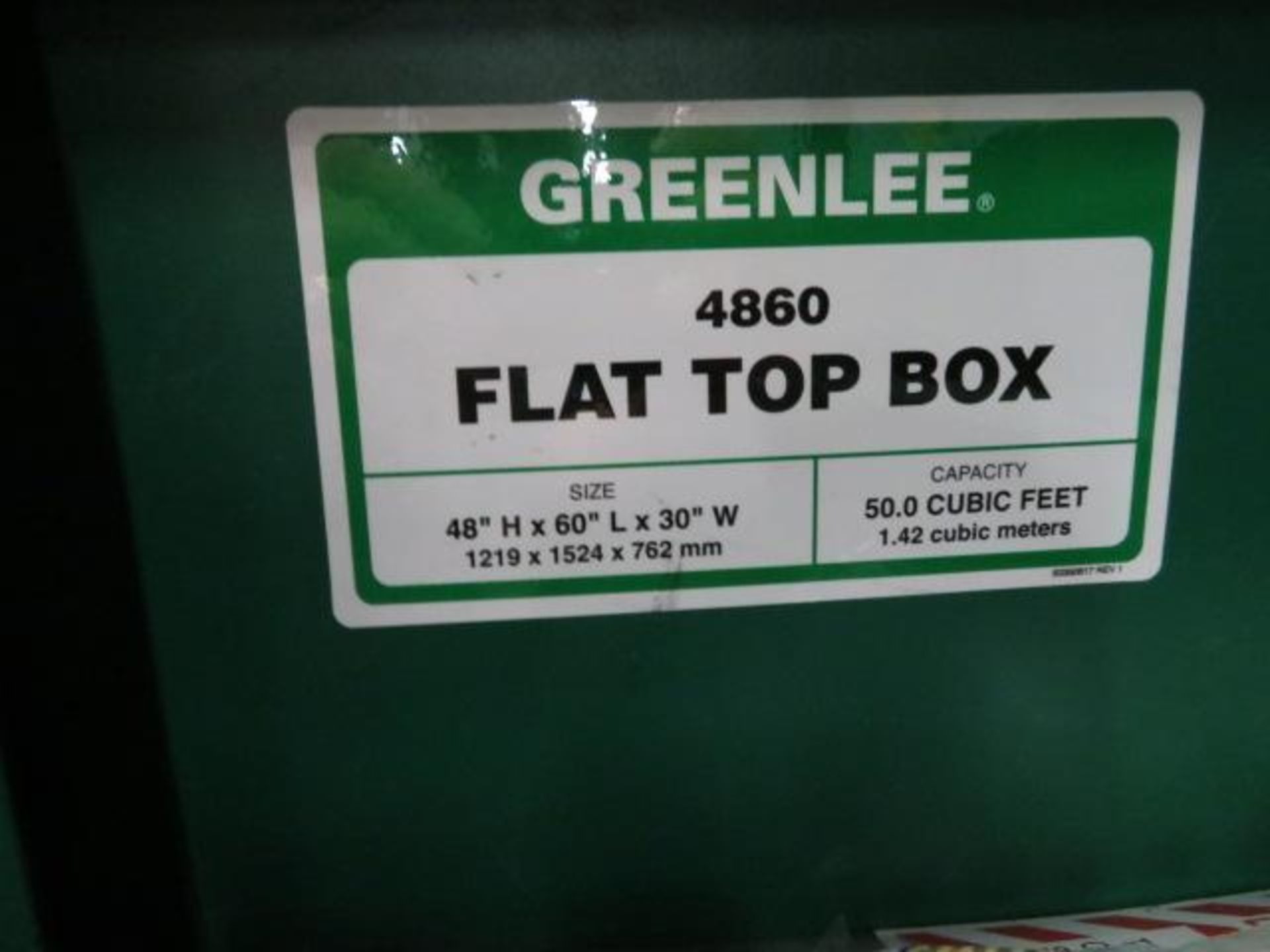 Greenlee Portable Flat Top Gang Box No. 4860 - Image 2 of 2
