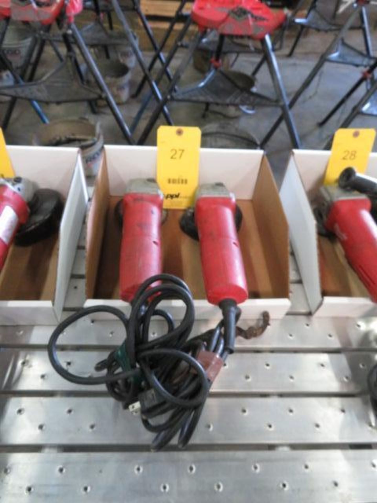 LOT: (2) Milwaukee Electric Angle Grinders