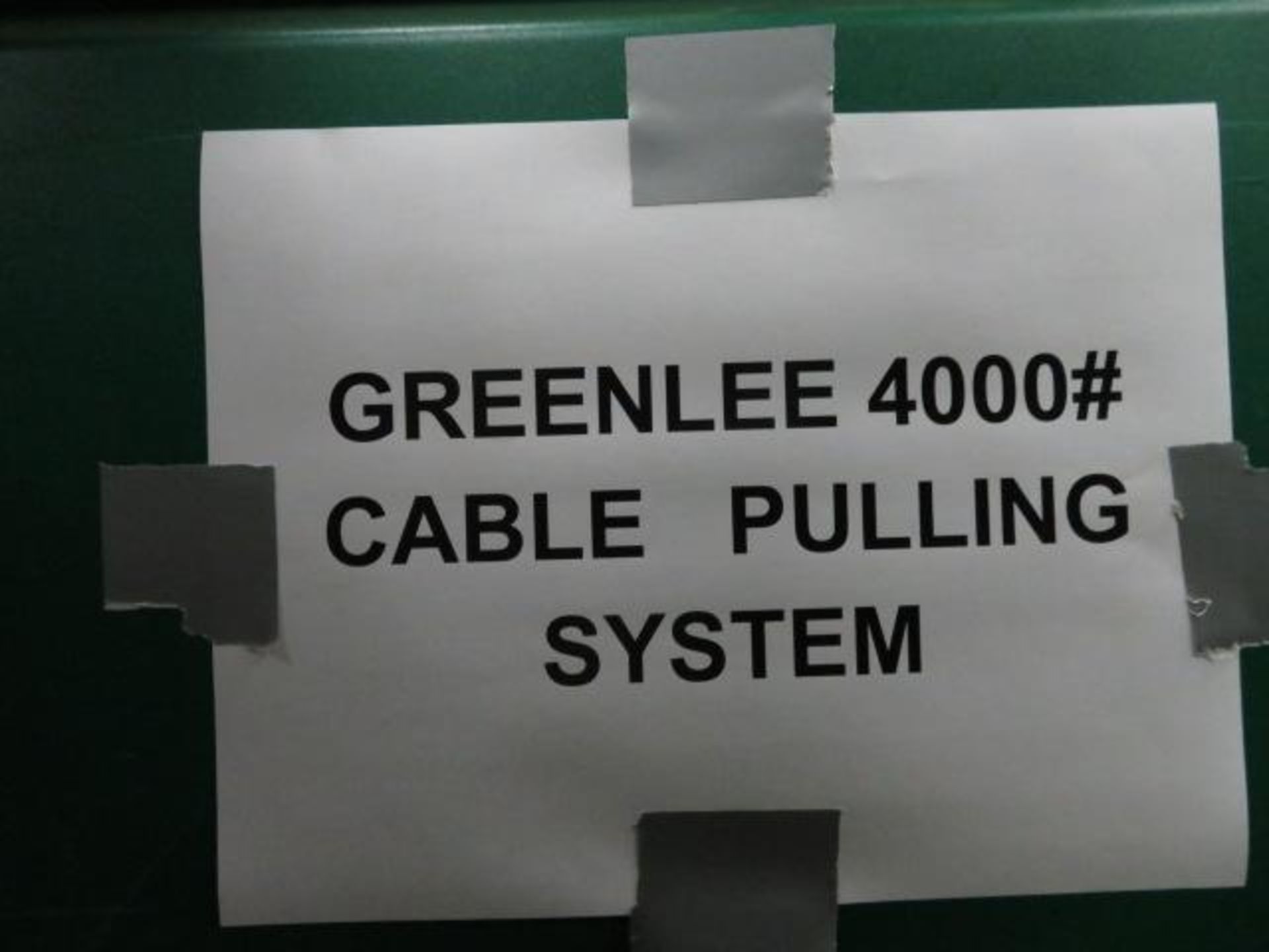 LOT: Greenlee 4000 lb. Hydraulic Cable Pulling System No. 686, with Portable Case - Image 3 of 3