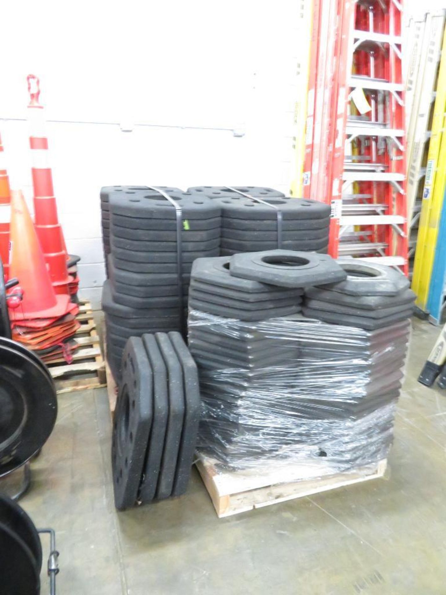 LOT: Assorted Safety Cones & Bases - Image 2 of 2